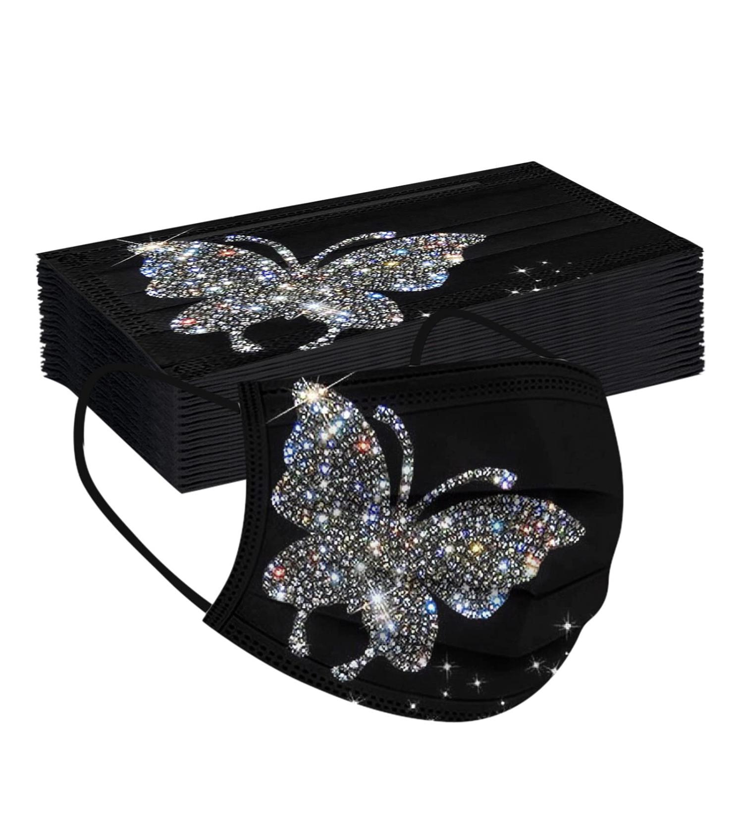 Jingyua 50 Disposable 3-Layer Christmas Motif Face Masks for Adults Stylish Protection for Men & Women - Buy Online on GoSupps.com