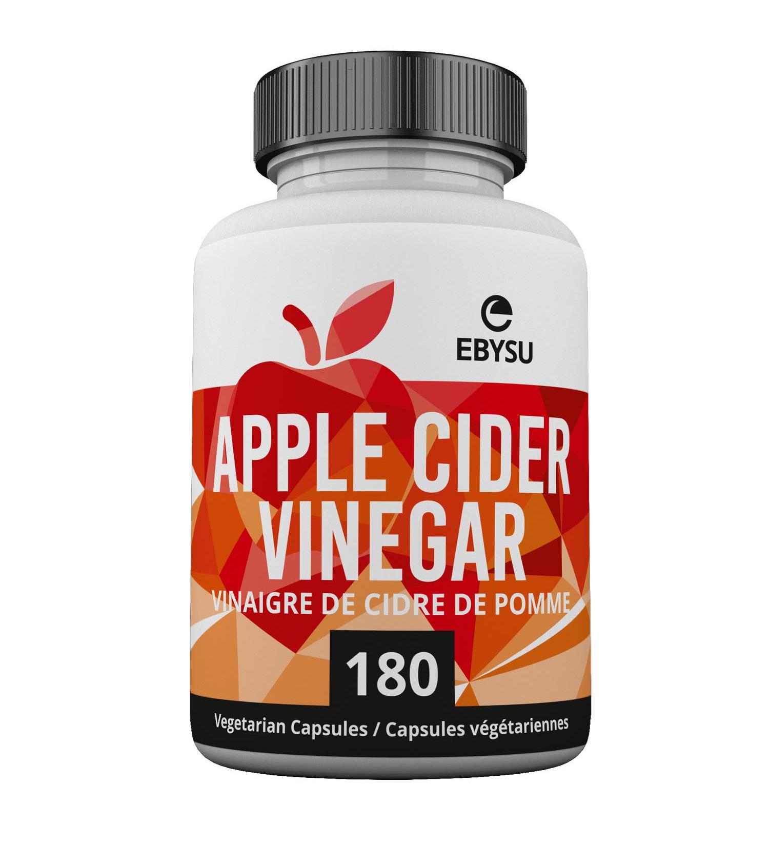 EBYSU Apple Cider Vinegar Capsules (180 Count Apple Cider Vinegar Pills) Digestion Support Supplement for Men and Women Formulated to be Gentle on Taste Buds and Stomach ACV Vegetarian - Buy Online on GoSupps.com