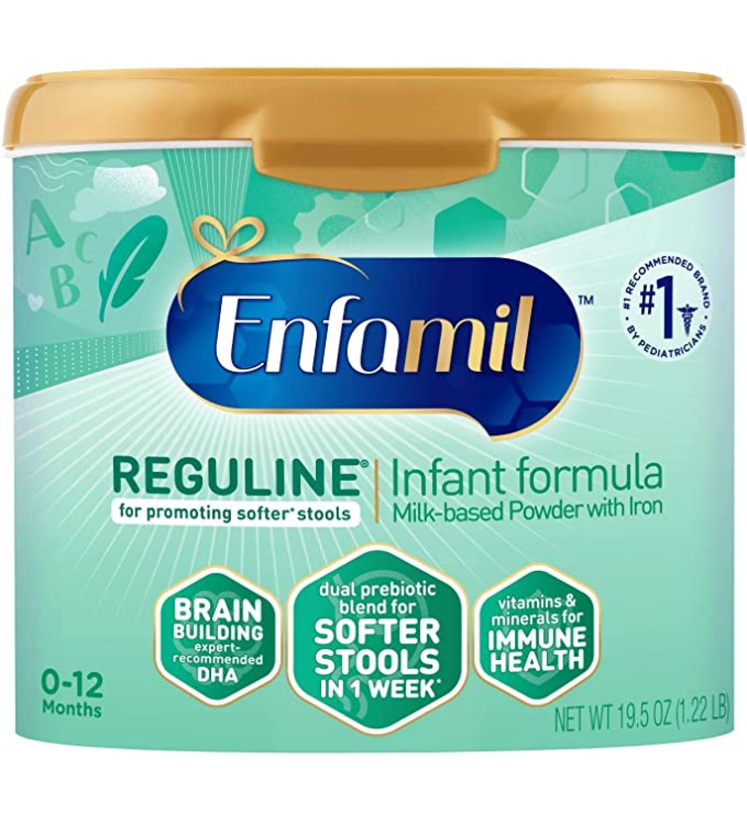 Enfamil Reguline Baby Formula - Soft Stools, DHA & Probiotics, 19.5 Oz Tub - Buy Online on GoSupps.com