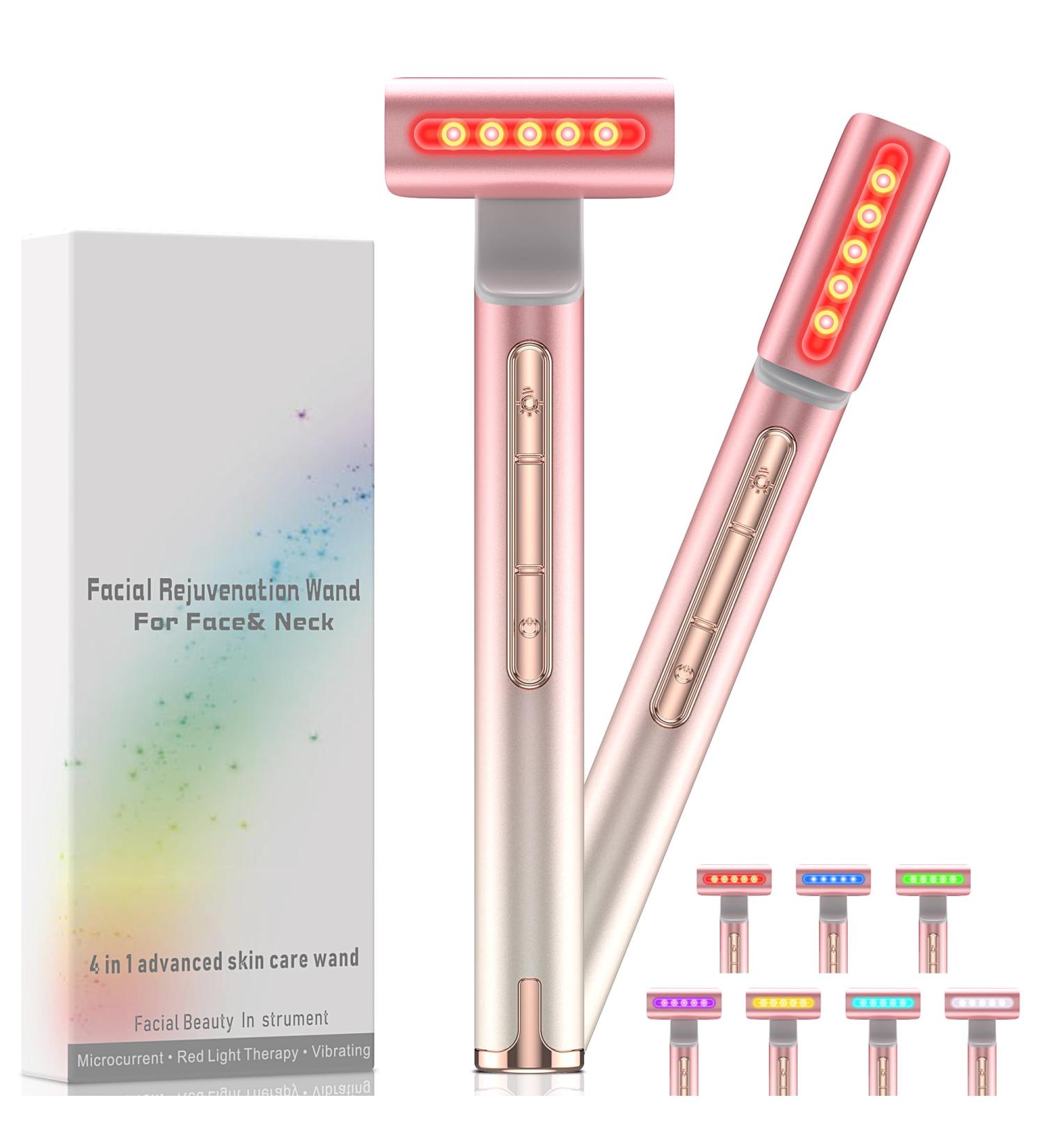 Buy Red Light Wand for Face - Rose Gold | Revitalize Skin & Boost Glow - International Shipping - Buy Online on GoSupps.com