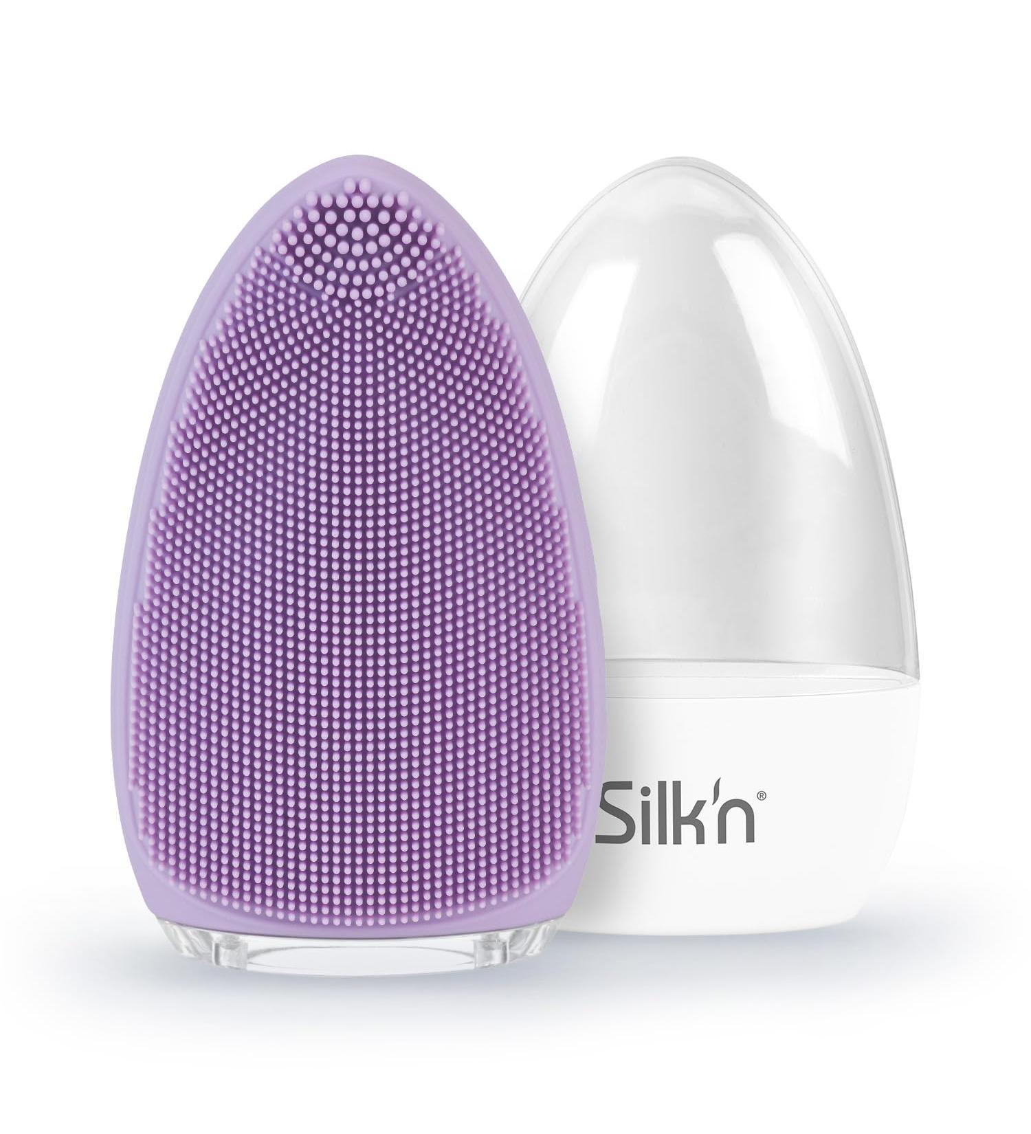 Buy Silkn Bright Facial Cleaning Brush - Silicone Waterproof Rechargeable Gentle Peeling & Massage Hygienic Deep Cleaning in Violet - International Shipping Available - Buy Online on GoSupps.com