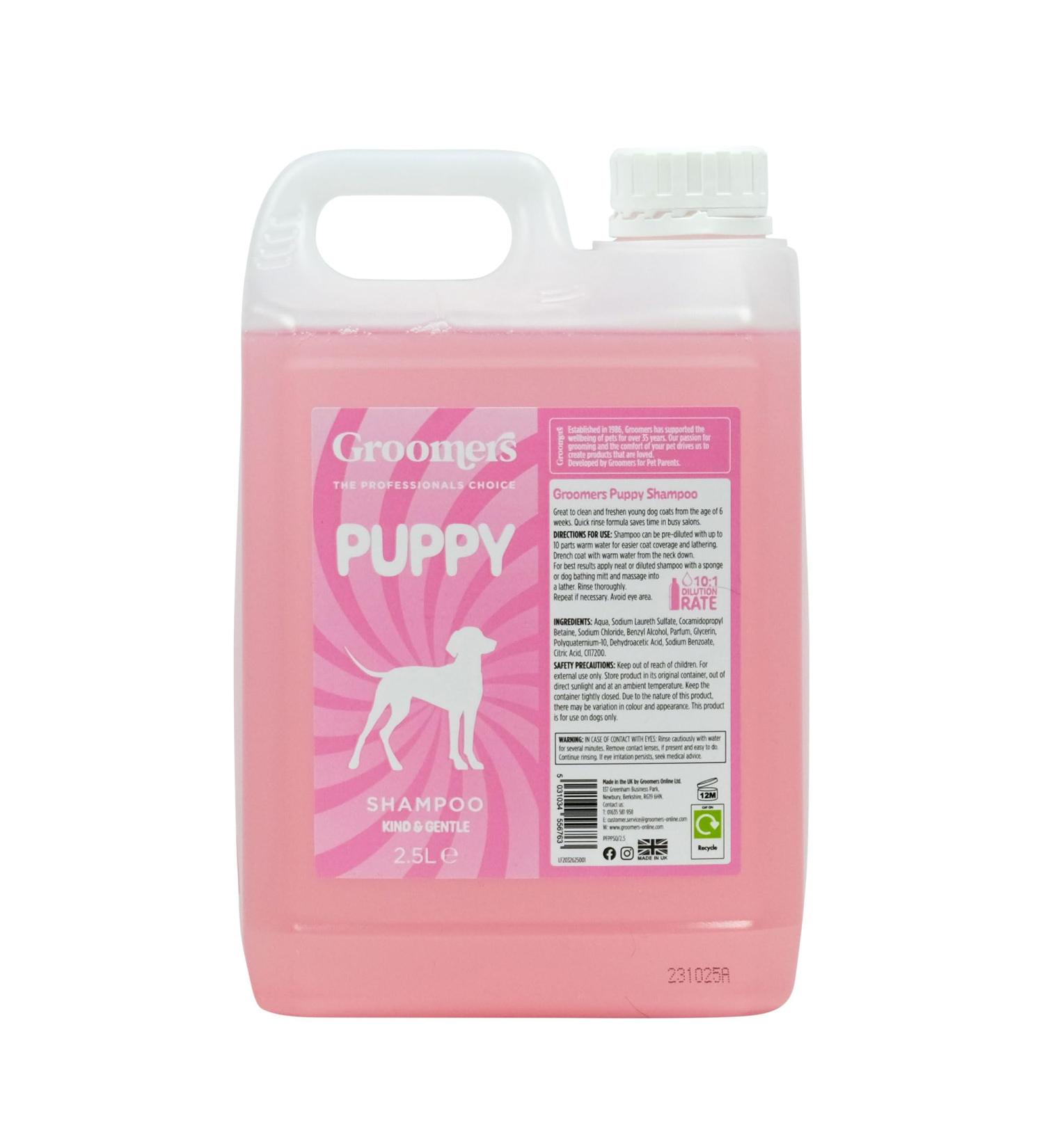 Groomers Puppy Shampoo 2.5L Pink - Gentle & Nourishing Formula - Buy Online on GoSupps.com
