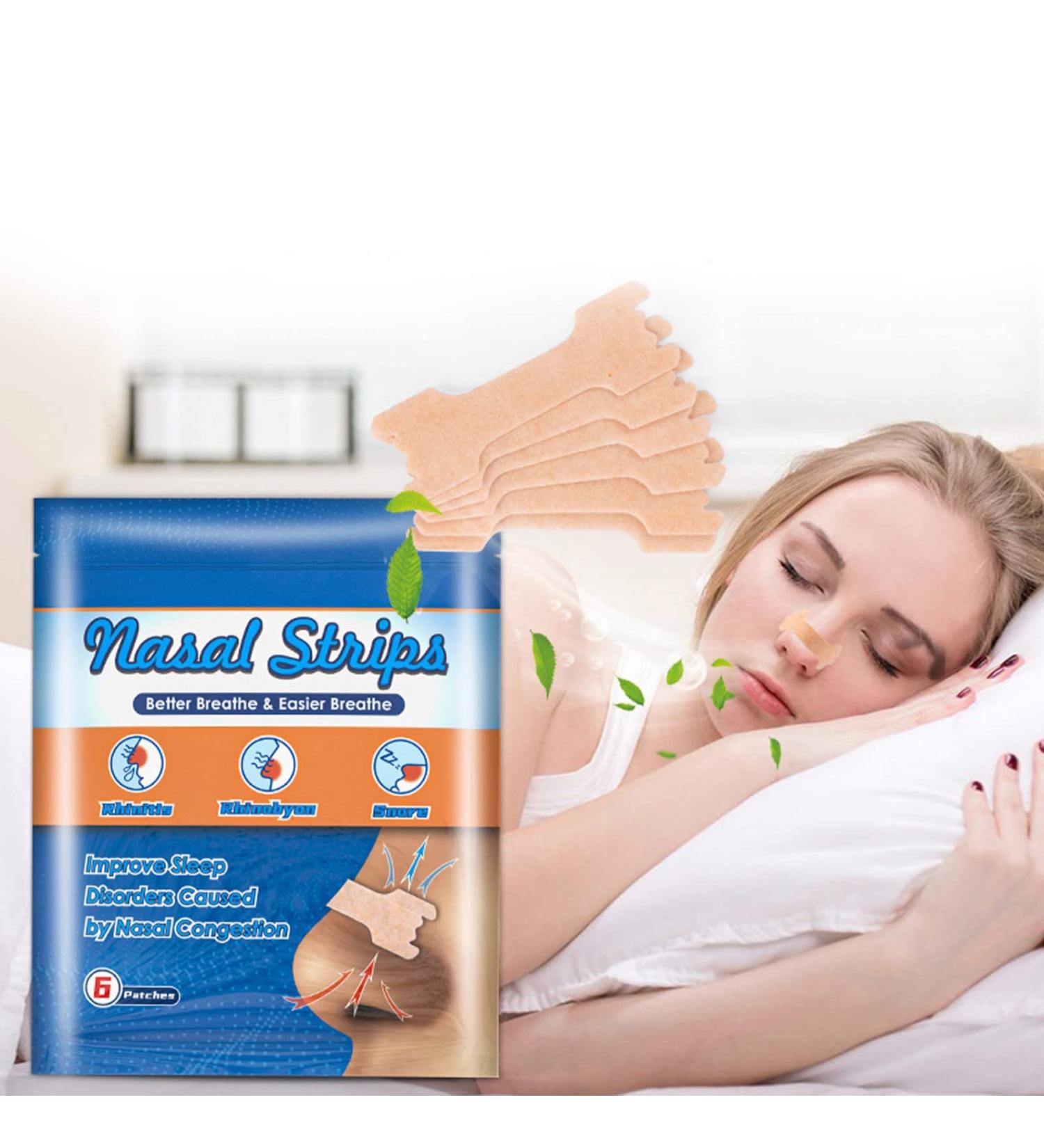 Brrnoo Extra Strength Nasal Strips for Snoring - 54pcs | Congestion Relief, Reduce Snoring & Improve Sleep | Elastic Nose Sticker Patches - Anti Snoring Devices - Buy Online on GoSupps.com