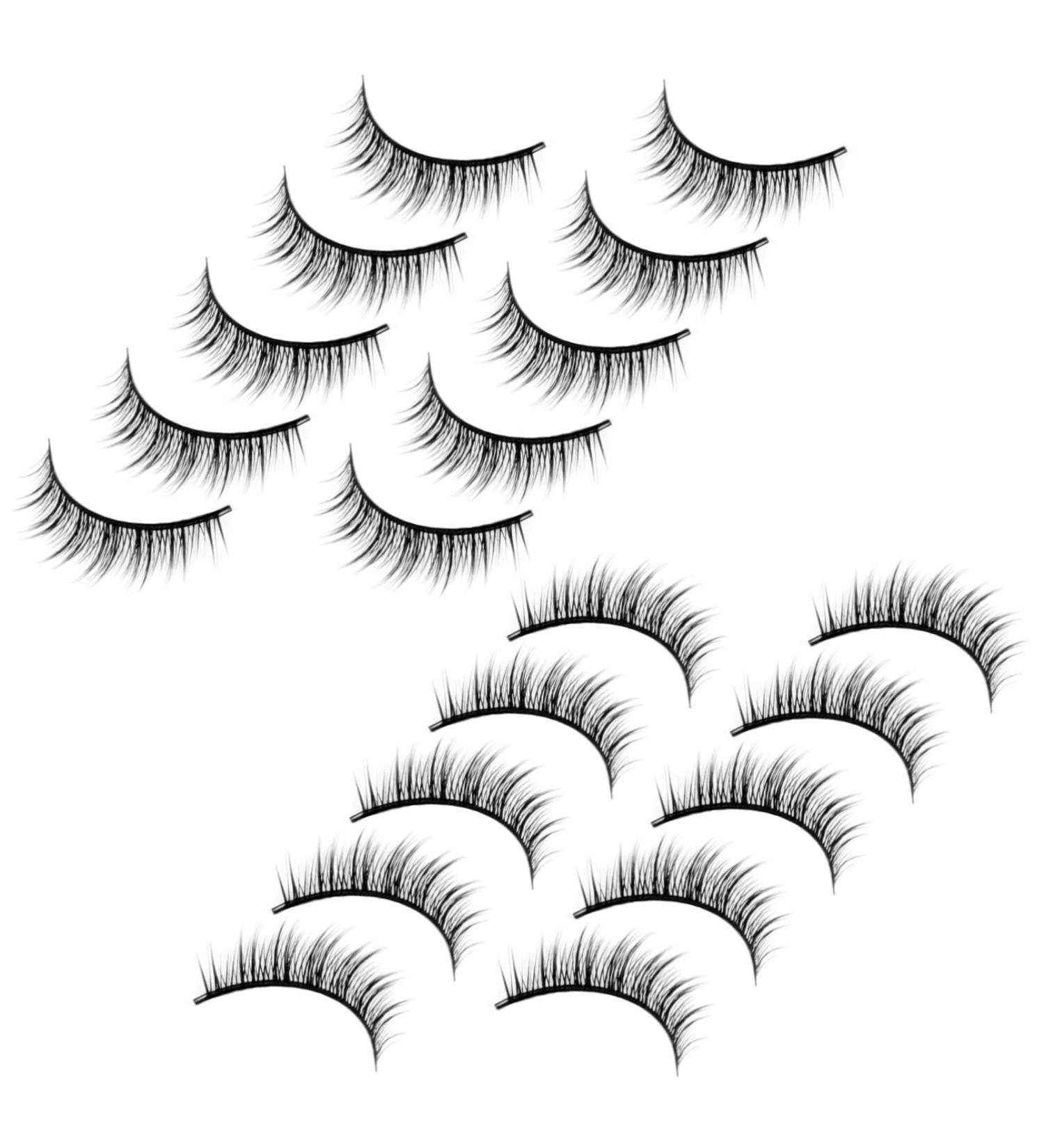 FRCOLOR 10 Pairs Fake Eyelashes False Lashes Wispy Professional Eyelashes Bulk Women Eyelashes Natural False Lashes for Women Makeup Eyelashes Miss High-grade Fiber Accessories Hardcore - Buy Online on GoSupps.com