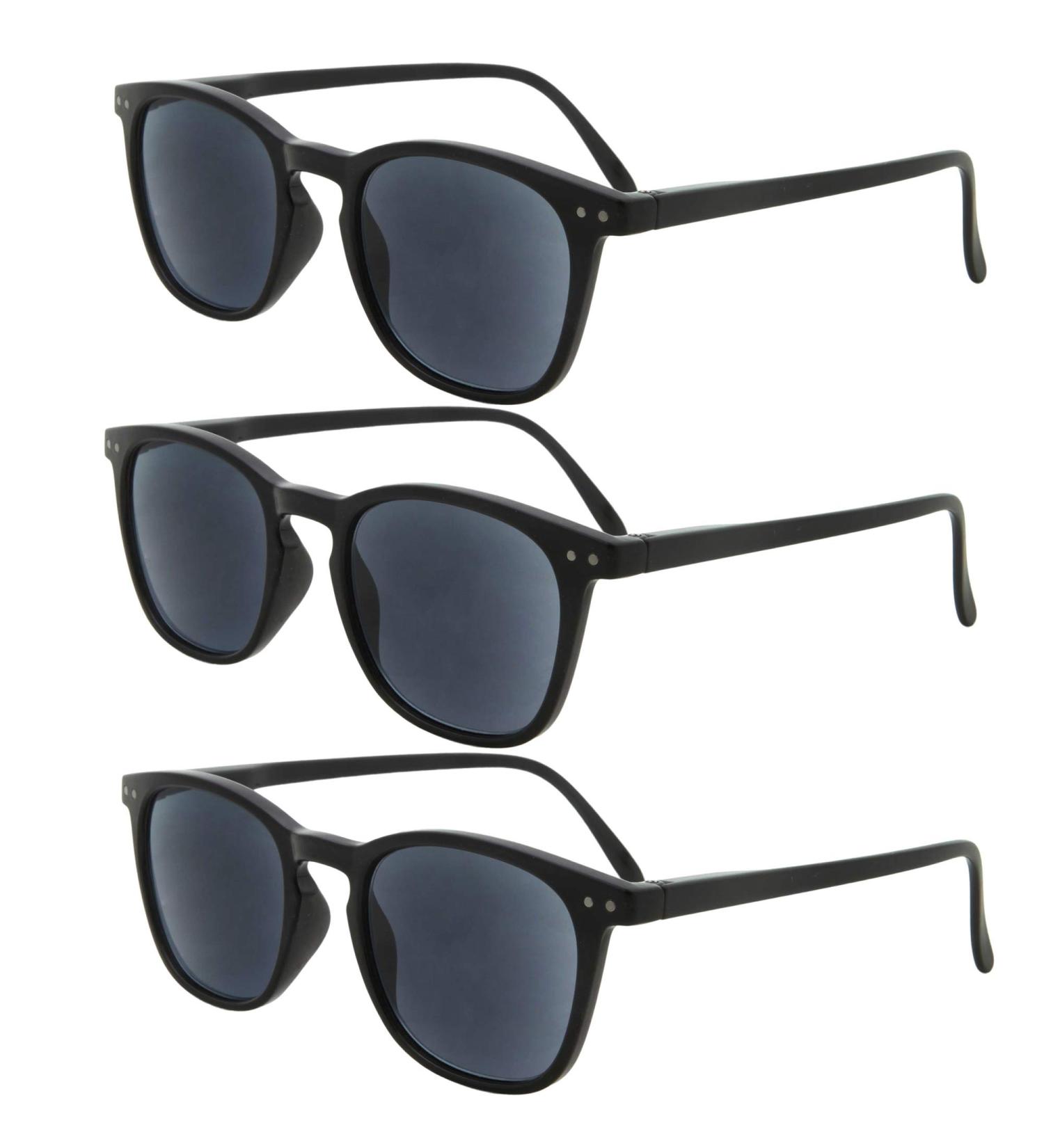3 Pack Unisex Classic Sunglasses Readers - Comfortable Stylish Reading Glasses in Black 3.0x | International Shipping Available - Buy Online on GoSupps.com