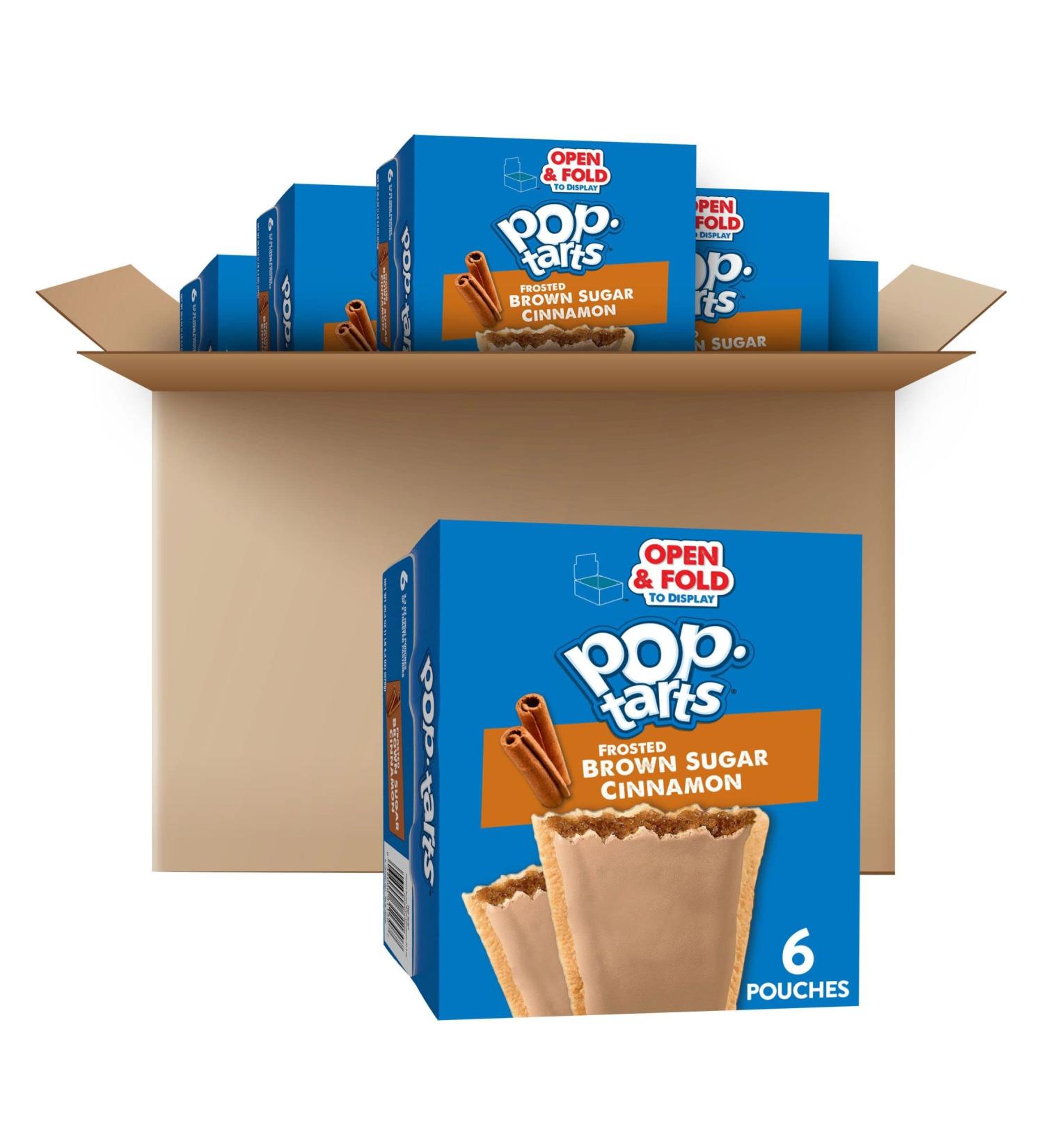 Pop-Tarts Frosted Brown Sugar Cinnamon 144ct - Breakfast Foods & Kids Snacks - Buy Online on GoSupps.com