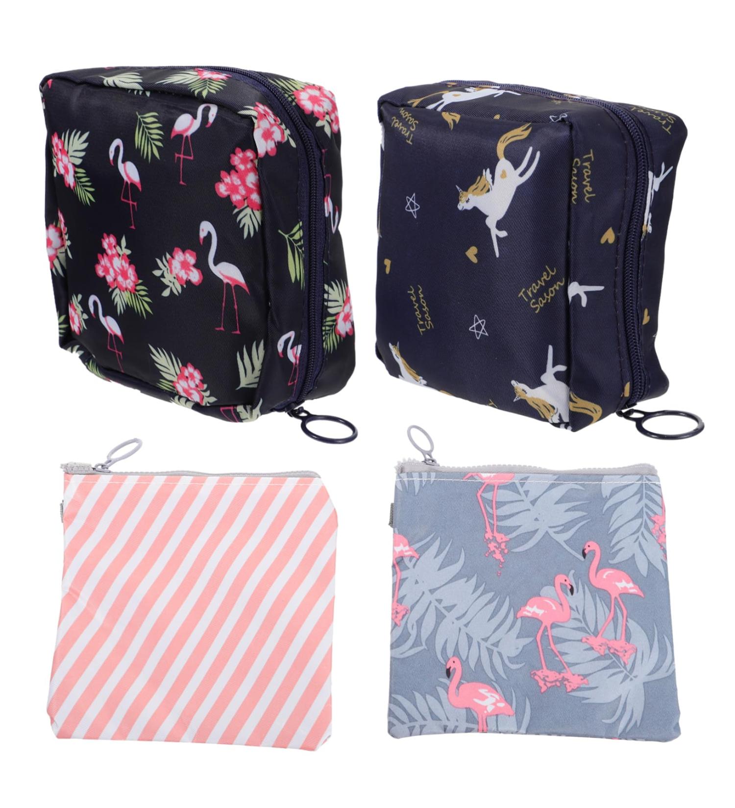 Gleavi 4-Piece Storage Bags Set - Waterproof Cotton Holders for Bandages Coins Cosmetics & Jewelry - Ideal for Women & Kids - Buy Online on GoSupps.com