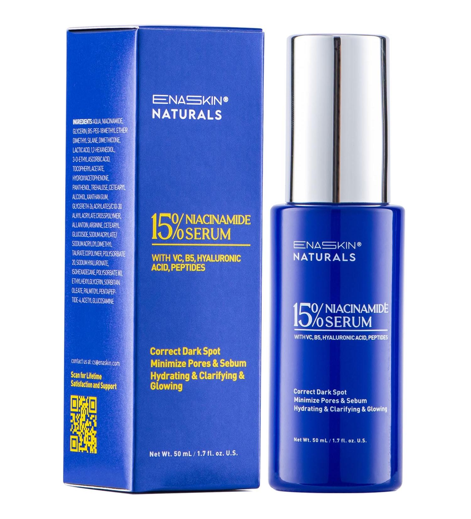 Buy Enaskin Naturals 15% Niacinamide Serum | VC B5 Hyaluronic Acid & Peptide - Unscented All Skin Types | International Shipping Available - Buy Online on GoSupps.com