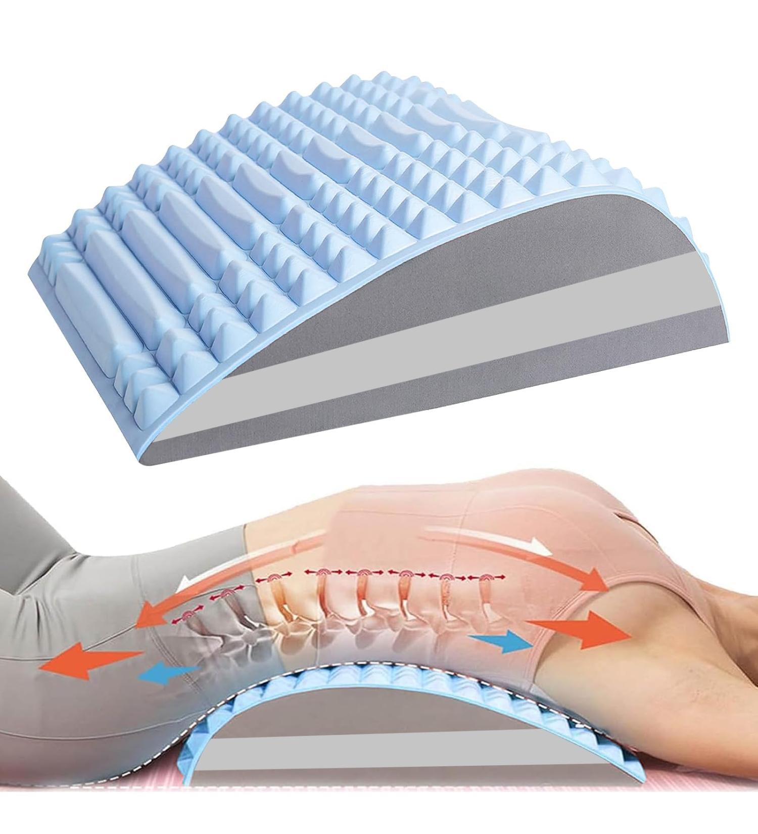 Back Extensor & Neck Extension 2-in-1 Device | Multi-Level Vertebral Board for Pain Relief | Blue - Shop Now! - Buy Online on GoSupps.com