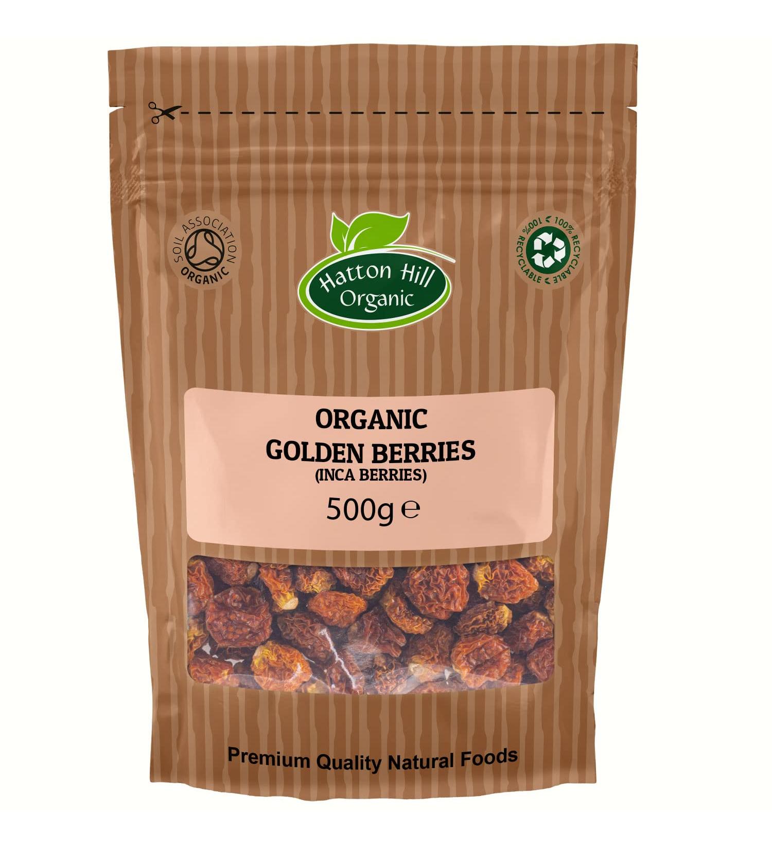 Organic Golden Berries (Inca Berries) 500g by Hatton Hill Organic - Buy Online on GoSupps.com