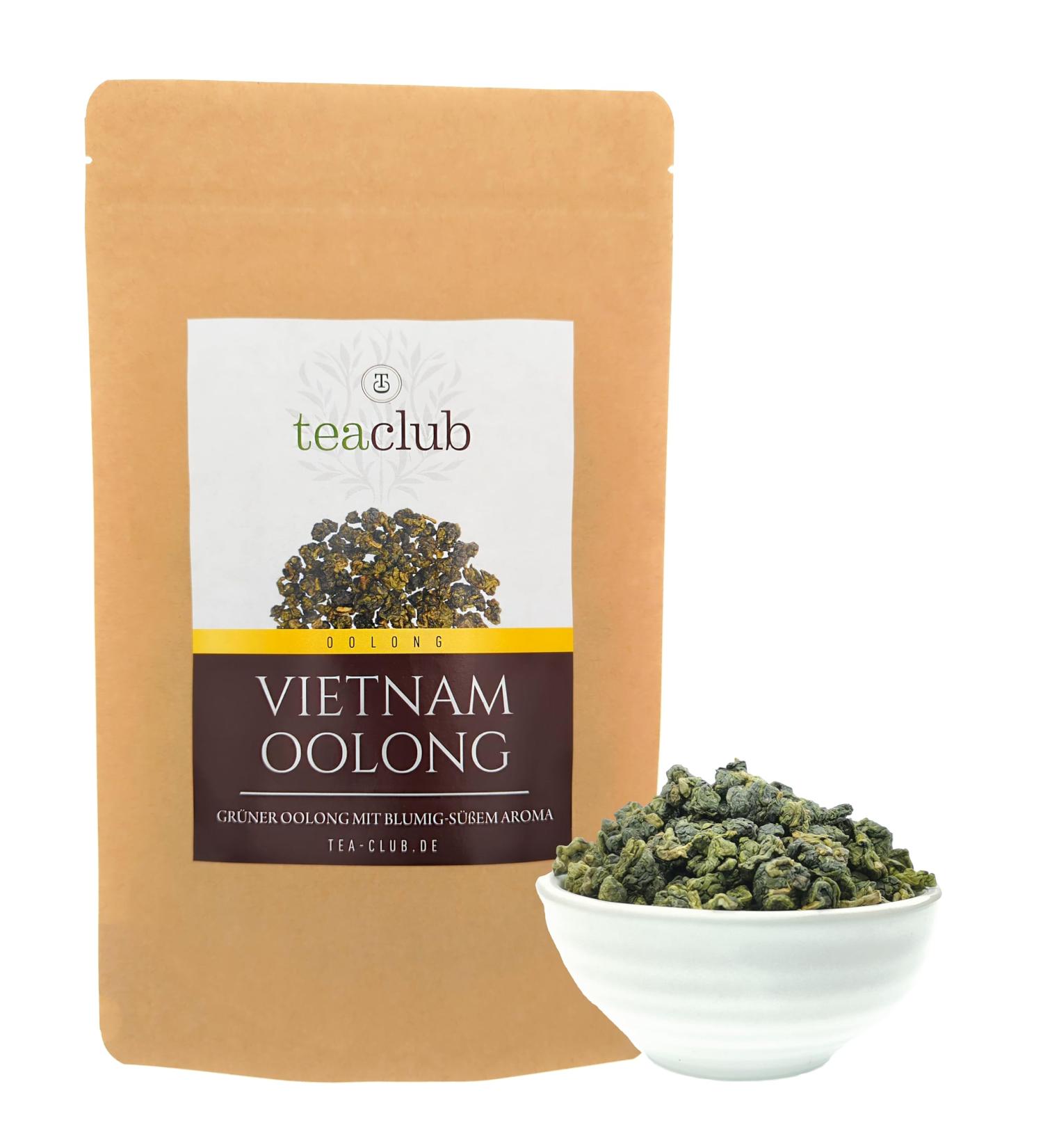 Buy Green Oolong Tea Loose from Vietnam - 100g Floral-Sweet Semi-Fermented Green Tea | TeaClub - Buy Online on GoSupps.com