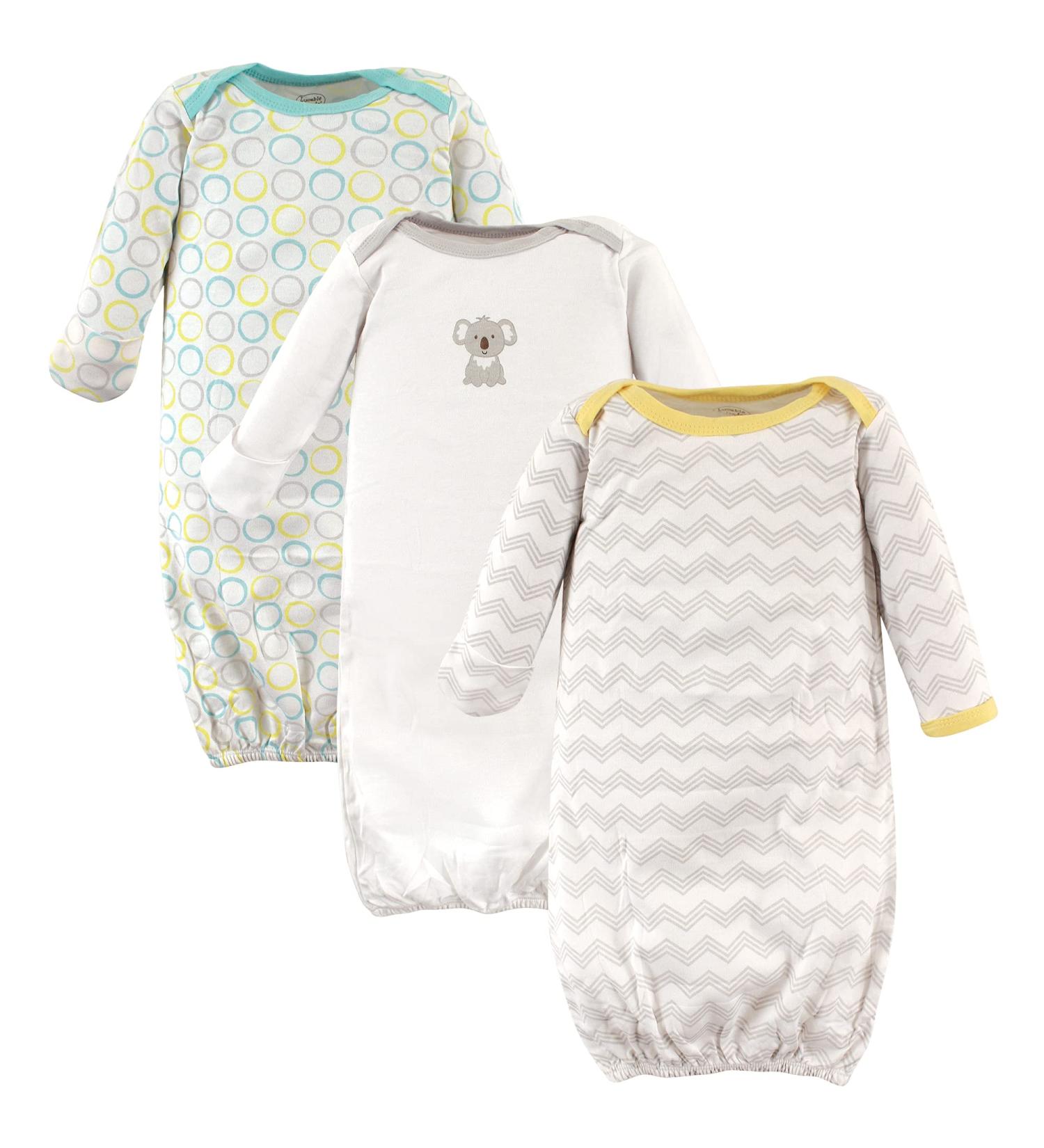 Luvable Friends Baby Girls' Nightgown - 0-6 Months | Adorable Koala Design - Buy Online on GoSupps.com