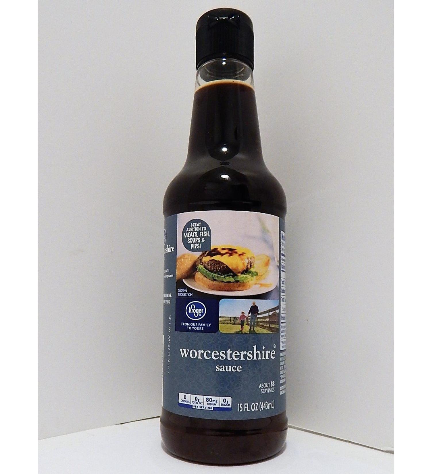 Worcestershire Sauce Kroger 15 oz - Pack of 2 Bottles - Buy Online on GoSupps.com