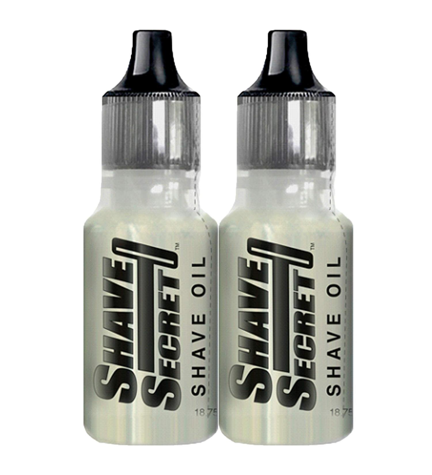SHAVE SECRET SHAVING OIL- THE BEST SHAVE EVER! 18.75ML(2 Pack) 0.63 Fl Oz (Pack of 2)