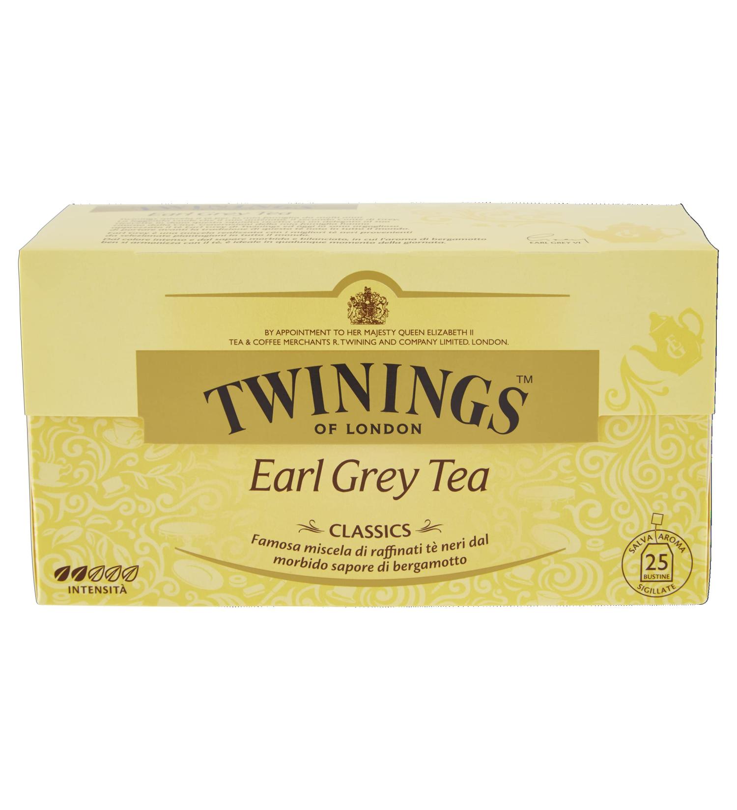  Twinings Twinings Earl Grey 50g 25 sacs 1-pack (1 x 50 g) - Buy Online on GoSupps.com