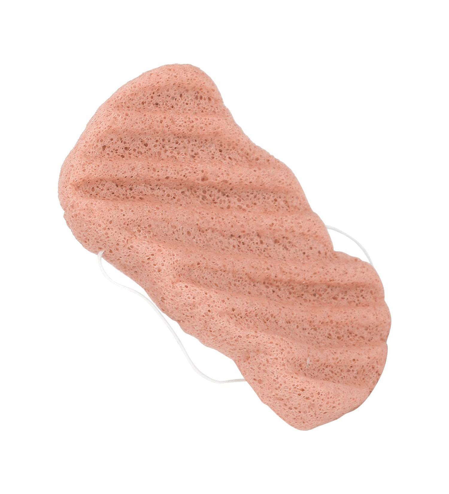 Verdant Touch Exfoliating Face Sponge Facial Sponge Reusable Exfoliating Bath Puff Washable Portable Face Cleansing Plant Fiber Pink - Buy Online on GoSupps.com