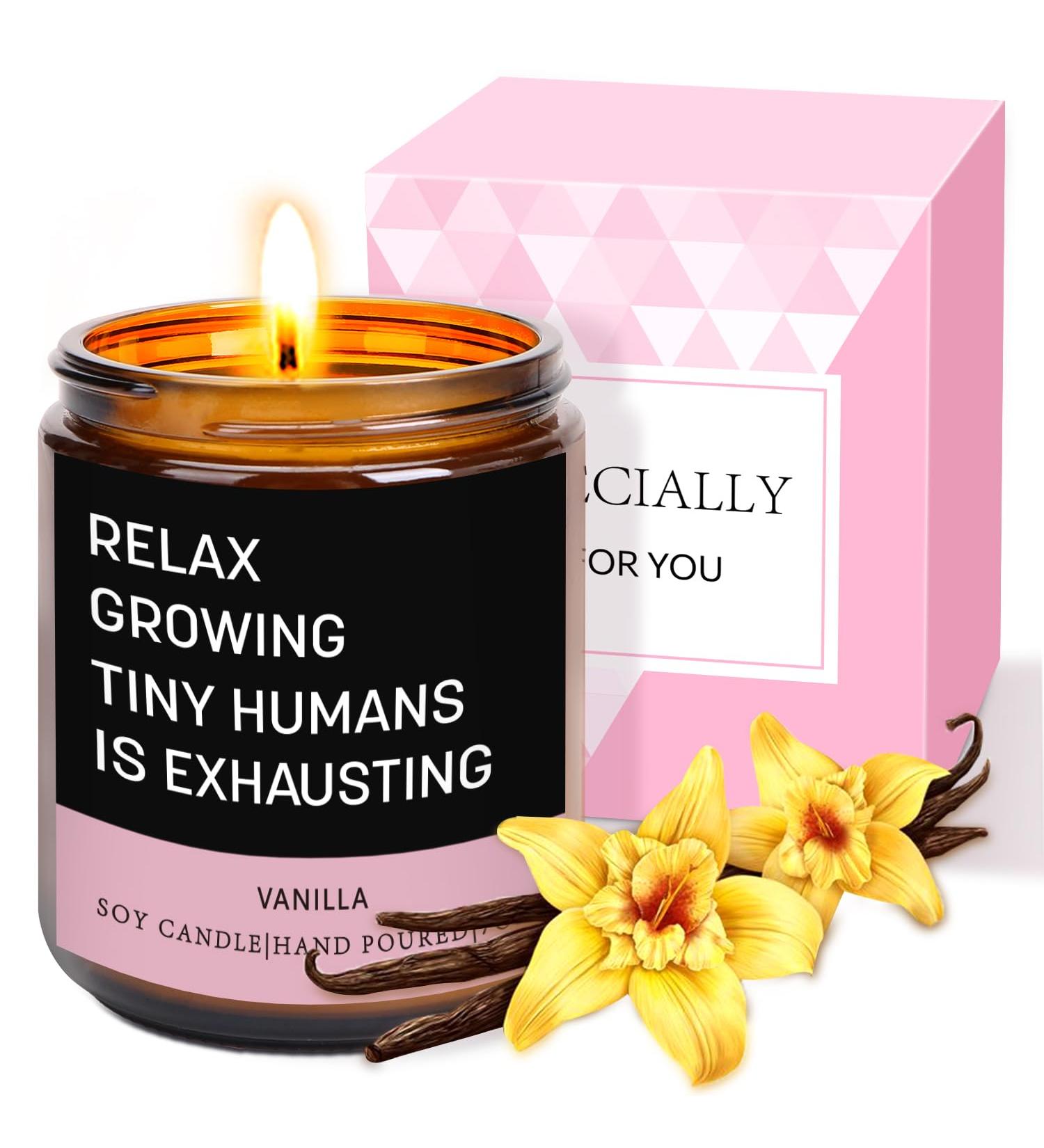 Mum To Be Vanilla Scented Soy Wax Candle - Aromatherapy Gift for Pregnancy, Birthday & Christmas - Buy Online on GoSupps.com