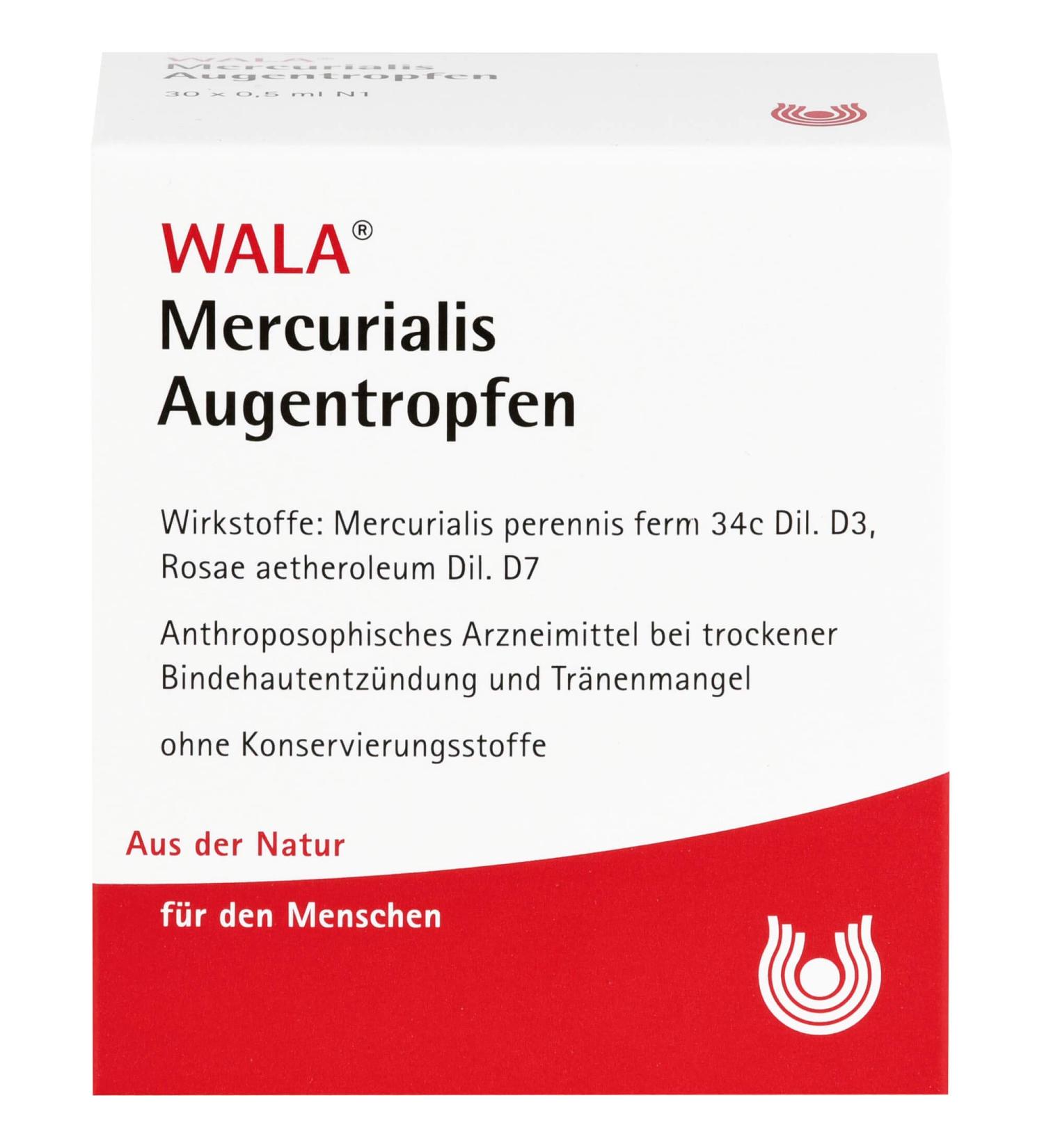 WALA Mercurialis Eye Drops - 30 Single Dose Pipettes for Eye Relief | Fast International Shipping - Buy Online on GoSupps.com