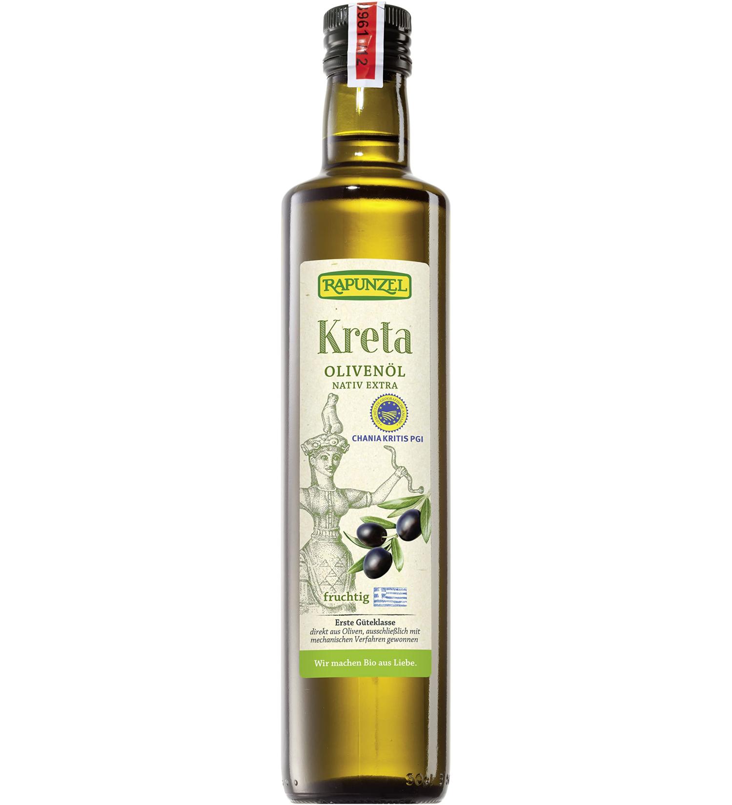 Rapunzel Organic Olive Oil Crete PGI extra virgin (6 x 500 ml) 500 ml (pack of 6)