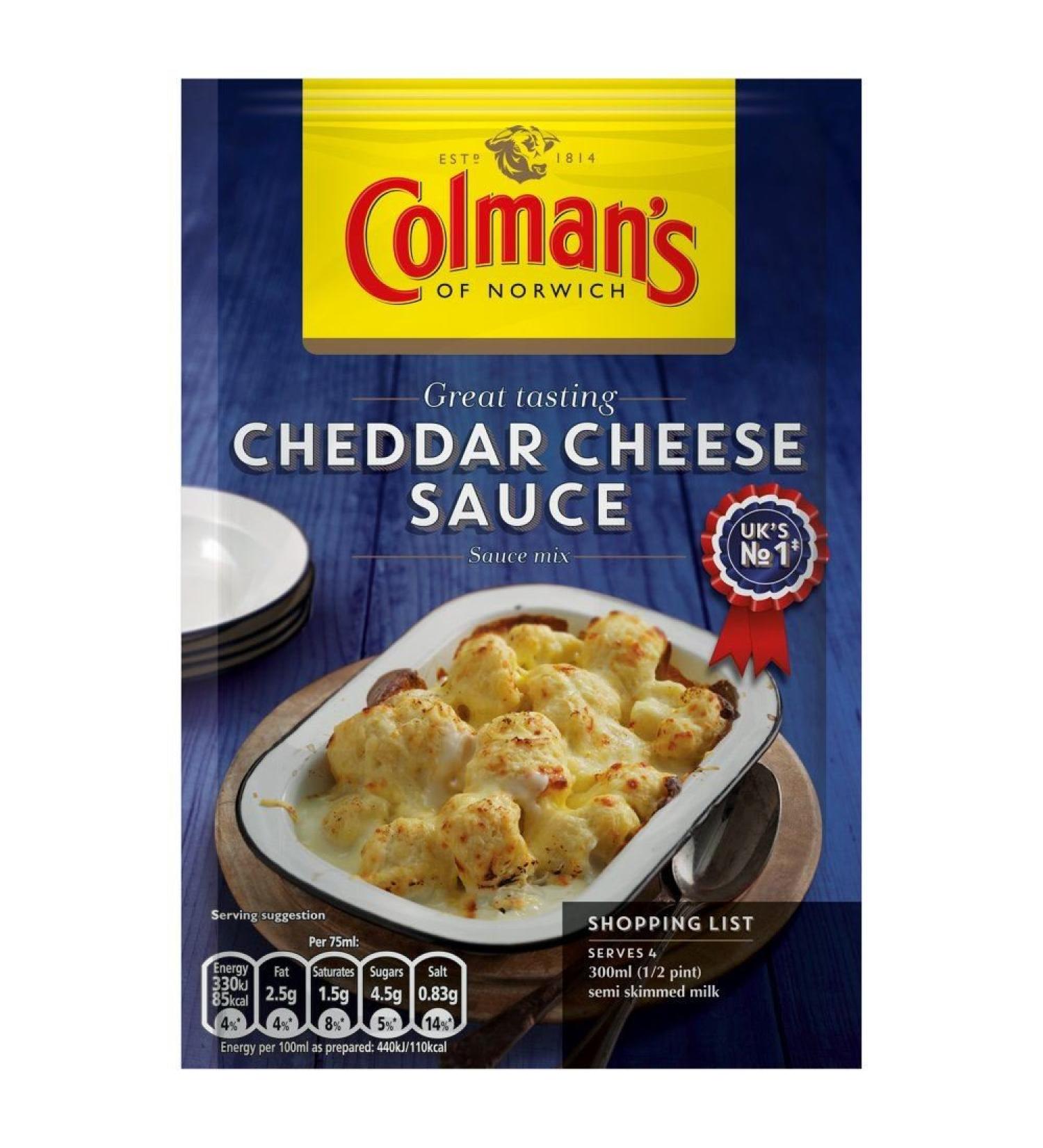 Colman's - Cheddar sauce mix - 4 pack of 40g sachets