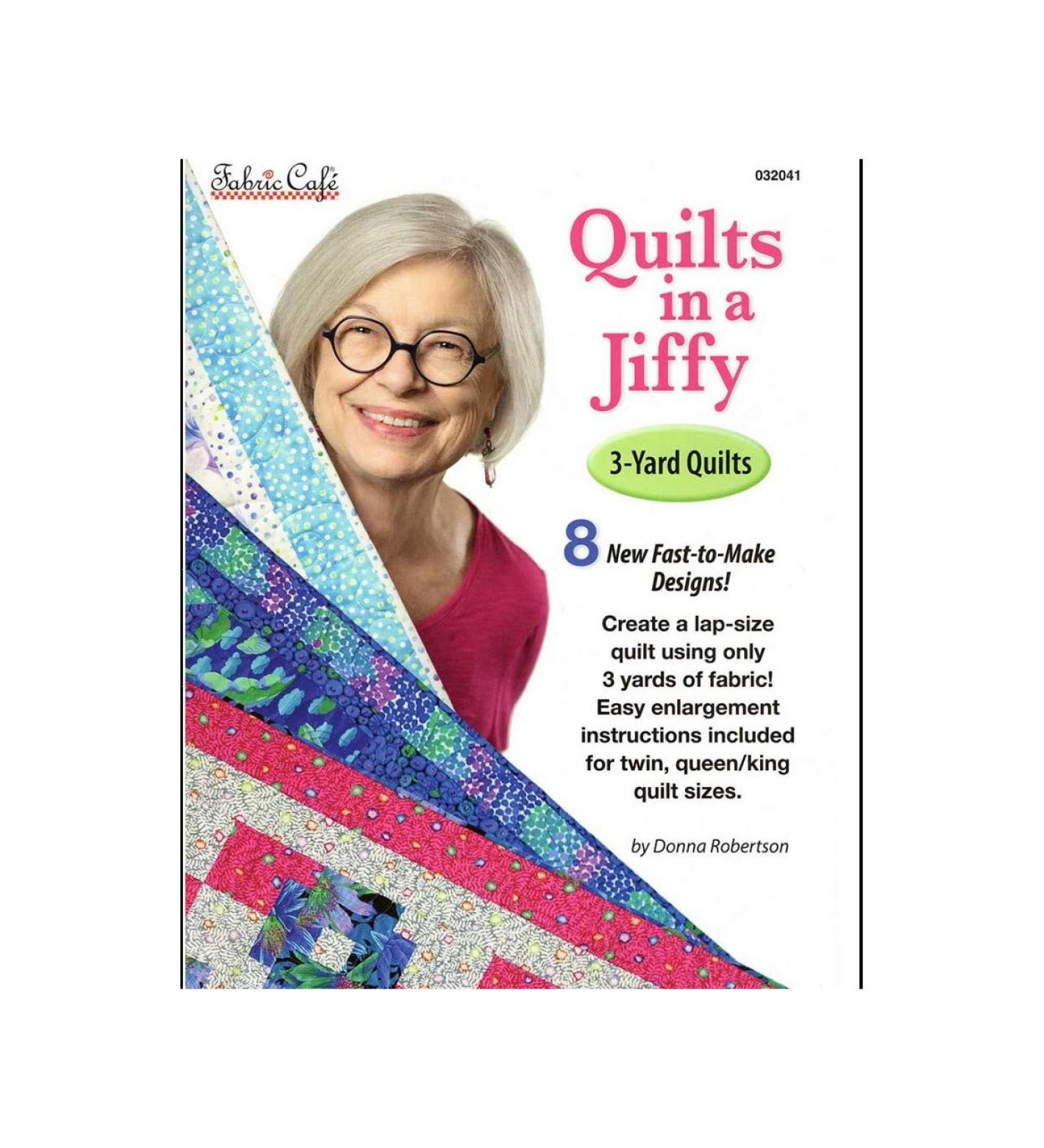 Fabric Cafe Quilts in a Jiffy 3 Yard Quilt Pattern Book 1 Pack