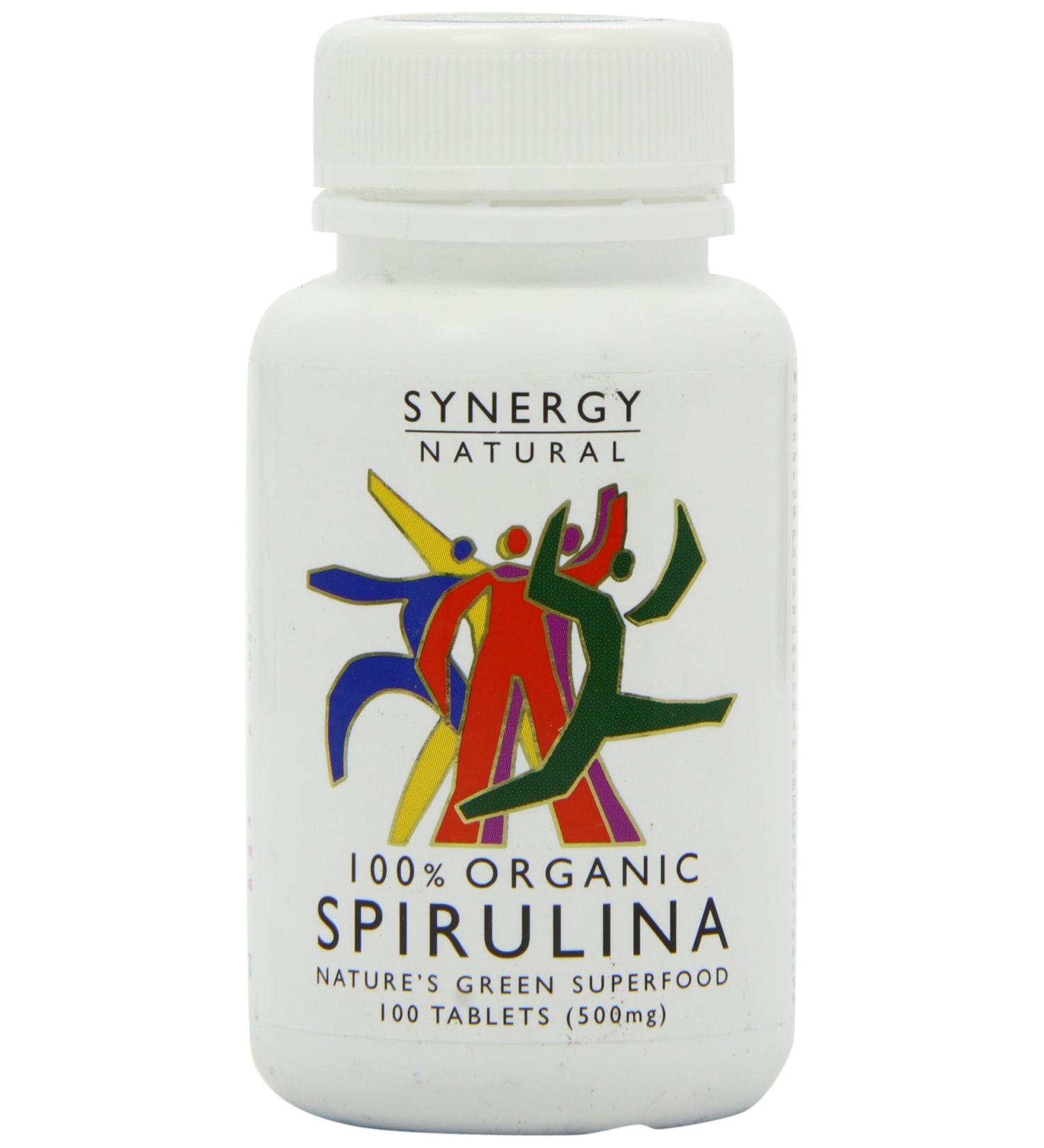 SYNERGY NATURAL Organic Spirulina Tablets - 100tabs (1 Pack) - Buy Online on GoSupps.com