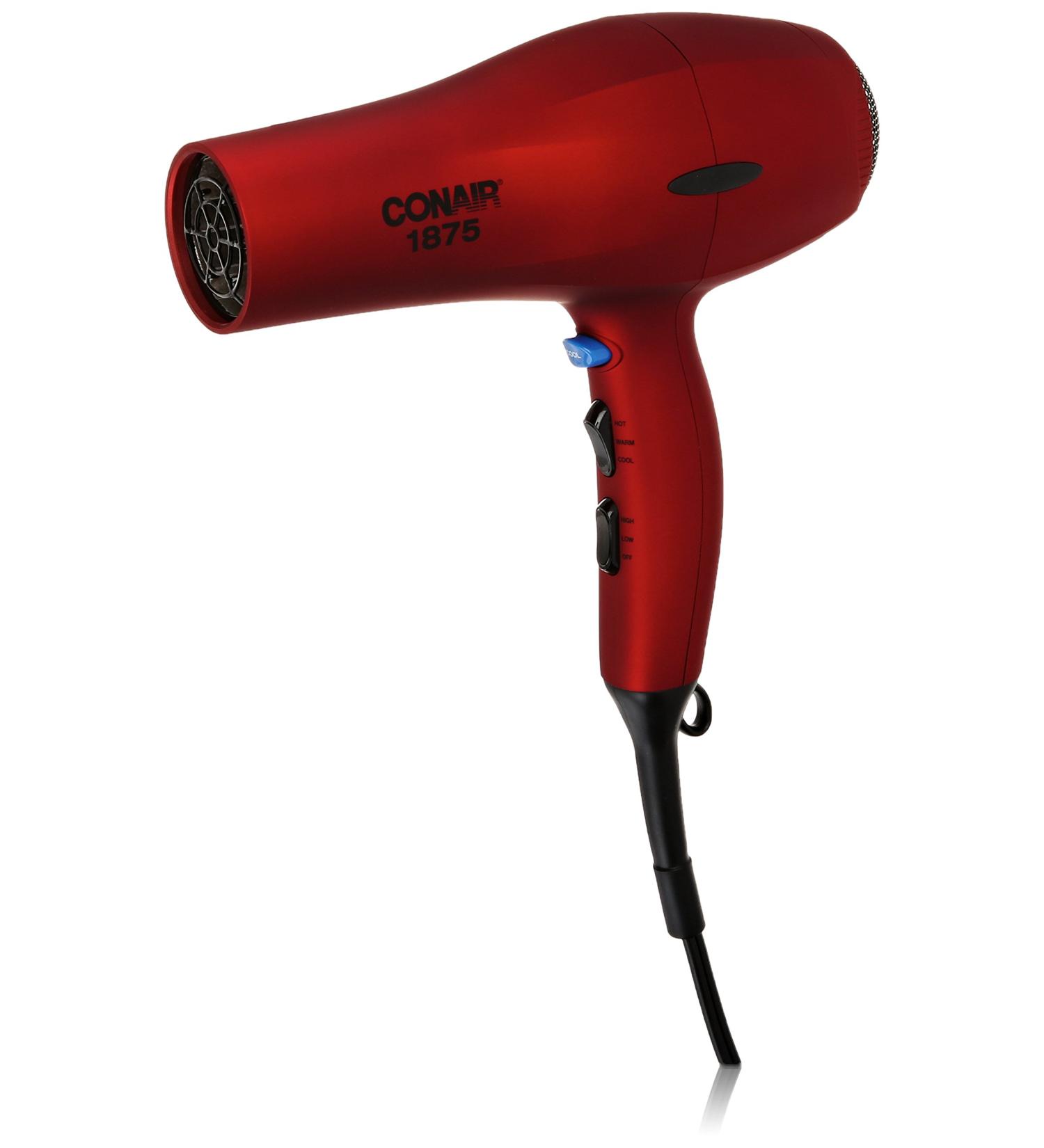 Conair 1875 Watt Velvet Touch Hair Dryer - Red | International Shipping Available - Buy Online on GoSupps.com