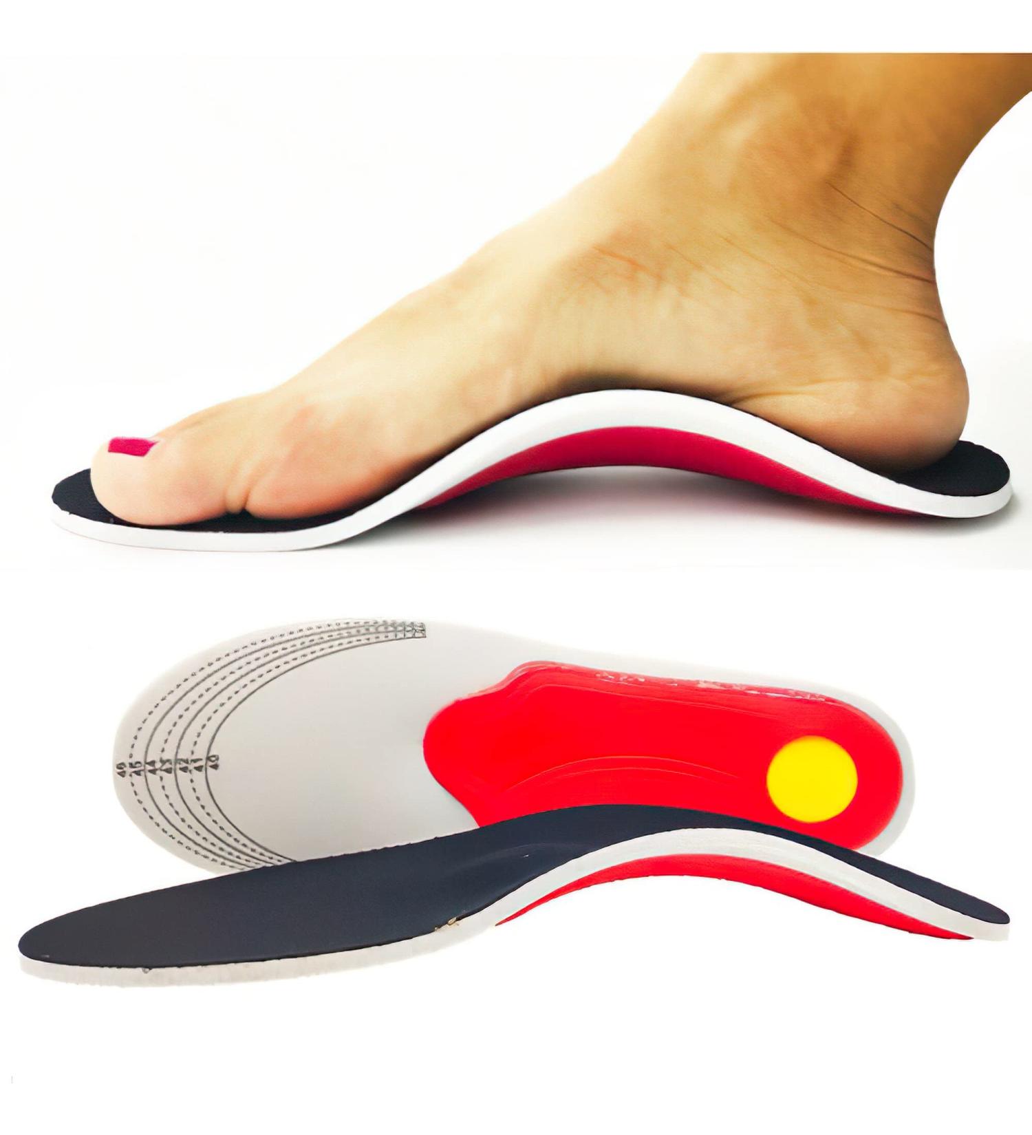 Plantar Fasciitis Relief Arch Support Insoles for Men and Women - Orthotic Shock Absorbing Comfort for Flat Feet & Heel Pain (Small EU 35-40) - Buy Online on GoSupps.com