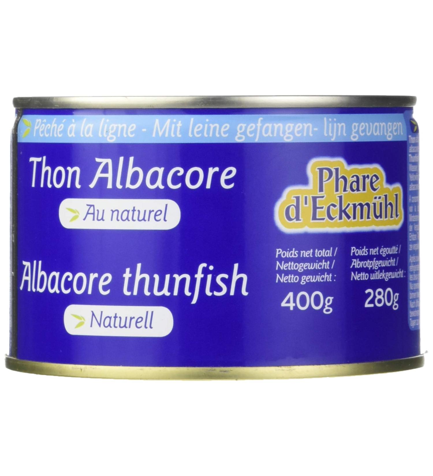 Phare d'Eckm l Thon Albacore P ch Canne au Naturel Bio 280 g - Buy Online on GoSupps.com