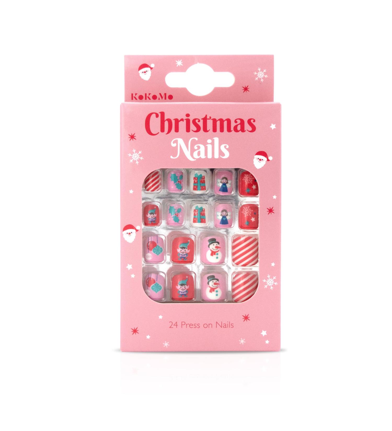 Christmas Children's Press-On Nails - Kids - 24 press-on - Festive Nails - Buy Online on GoSupps.com