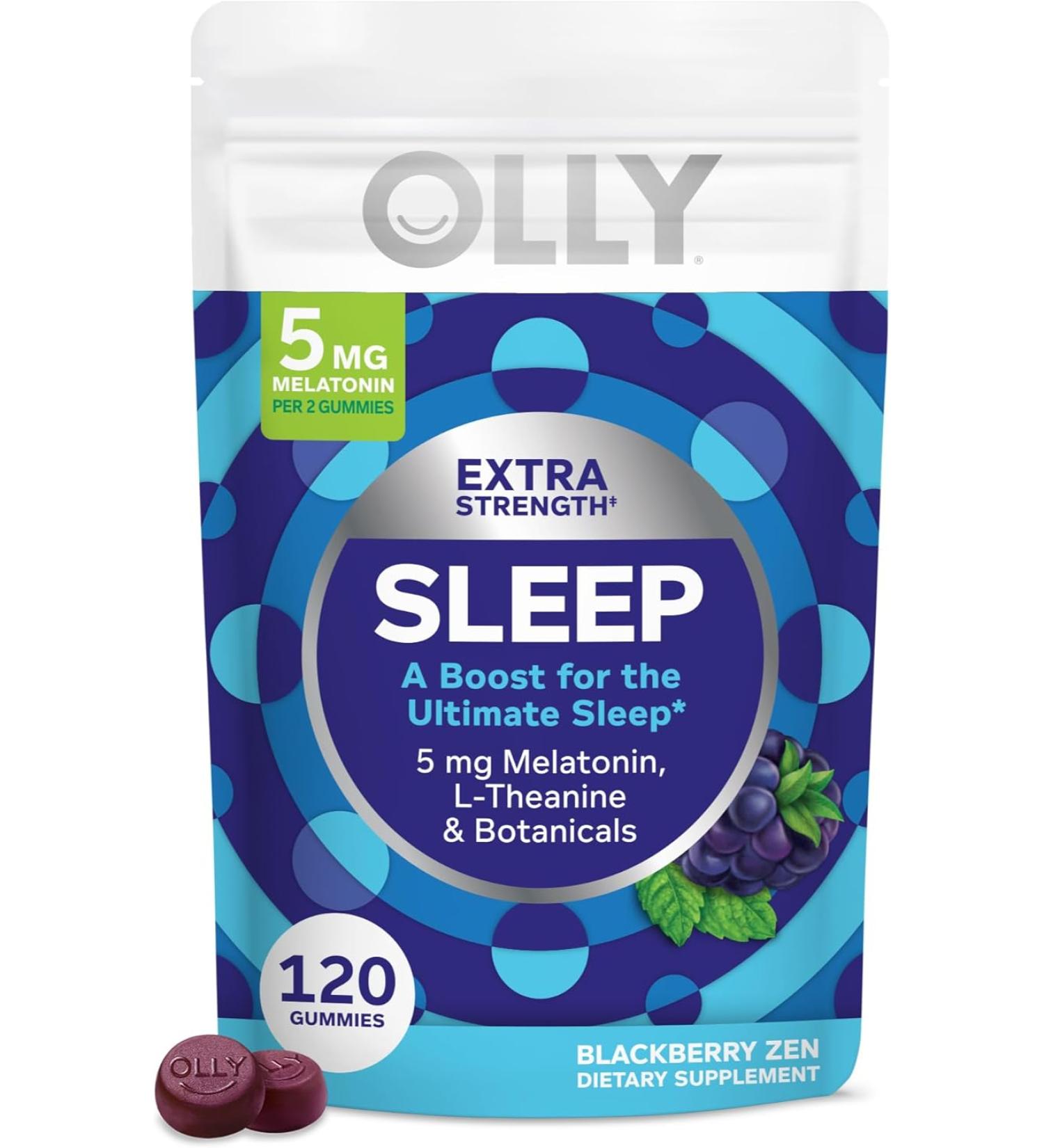 OLLY Extra Strength Sleep Gummy 5 mg Melatonin - 120 Gummies - Buy Online on GoSupps.com