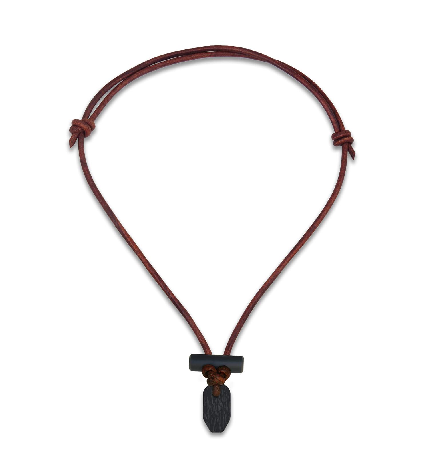Wazoo Bushcraft Fire Starter Necklace - Handcrafted in USA, Black Ceramic - Buy Online on GoSupps.com