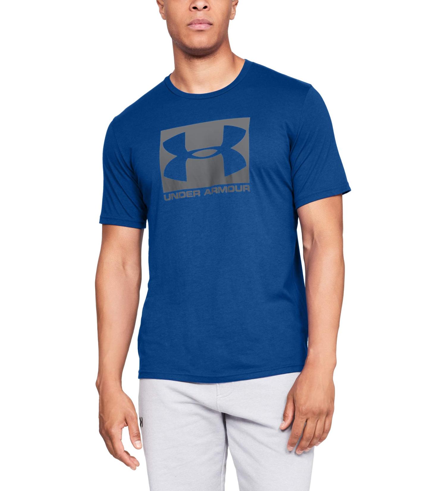 Under Armour Men's UA Boxed Sportstyle T-Shirt XL - Royal | Premium Quality & Worldwide Shipping - Buy Online on GoSupps.com