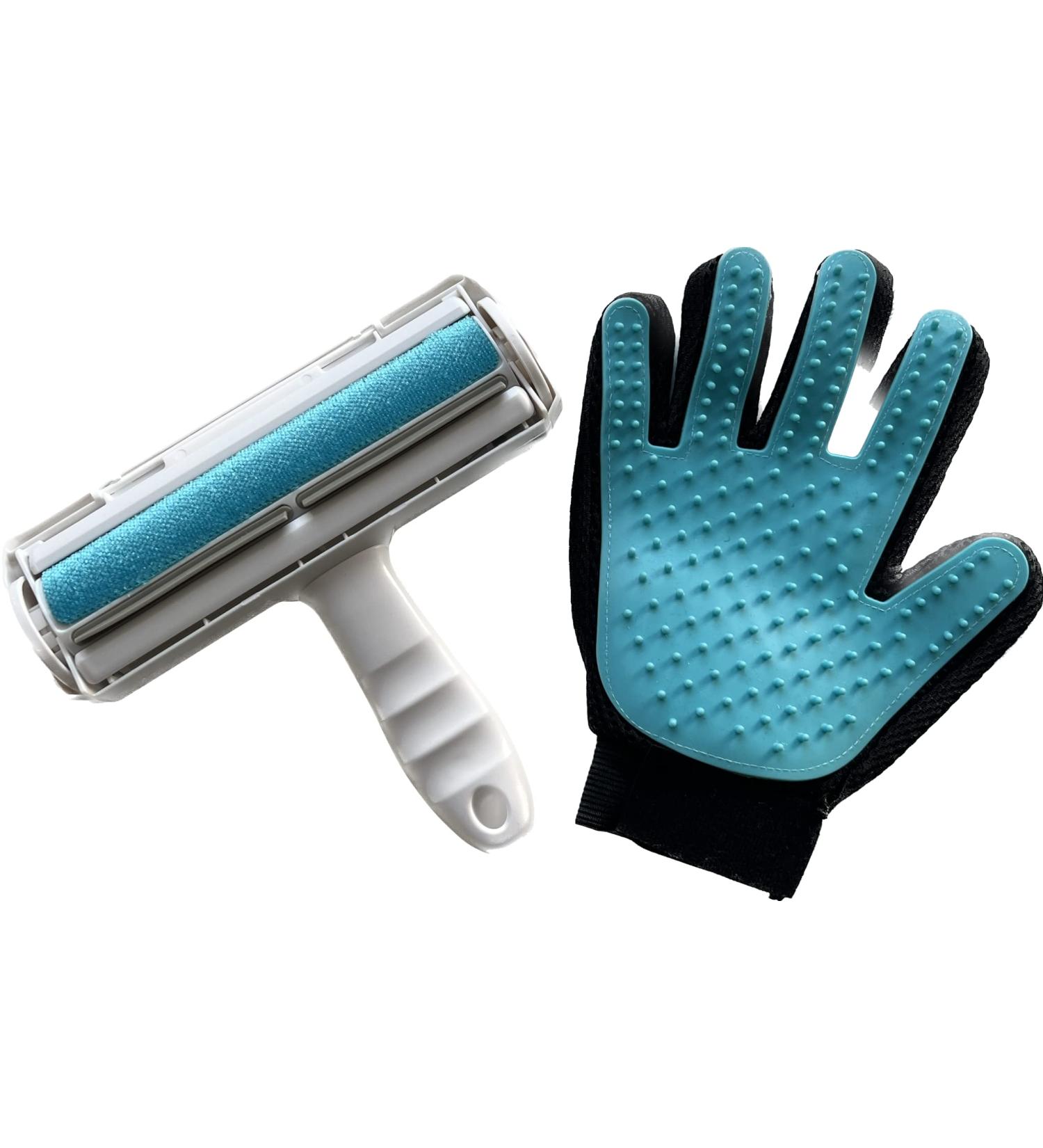 Lint Brush & Pet Brush Glove Set - 2 Pack for Effortless Hair Removal | International Shipping Available - Buy Online on GoSupps.com