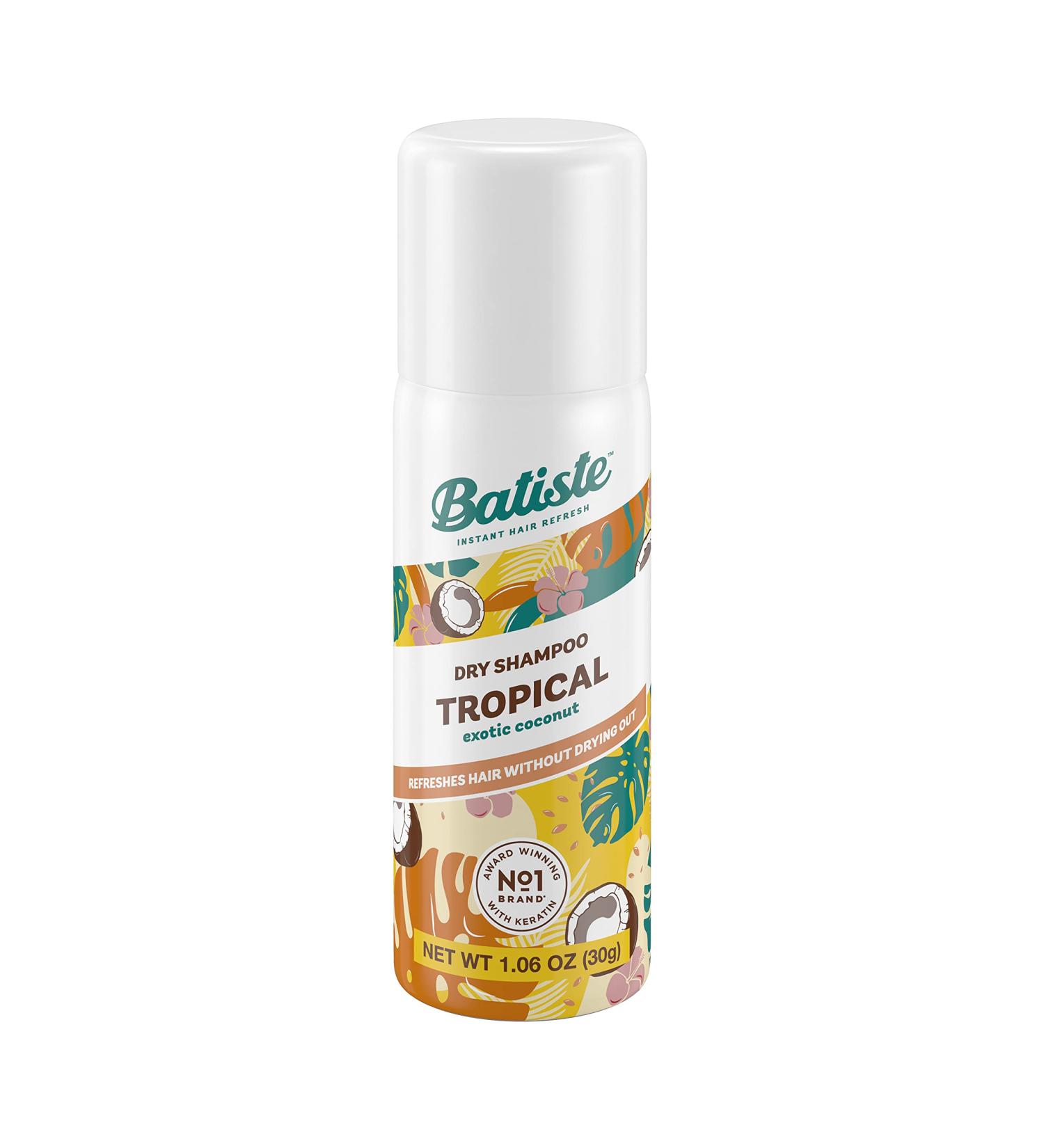 Buy Batiste Dry Shampoo Coconut & Exotic Tropical 200ml + Travel Size 50ml | International Shipping - Buy Online on GoSupps.com