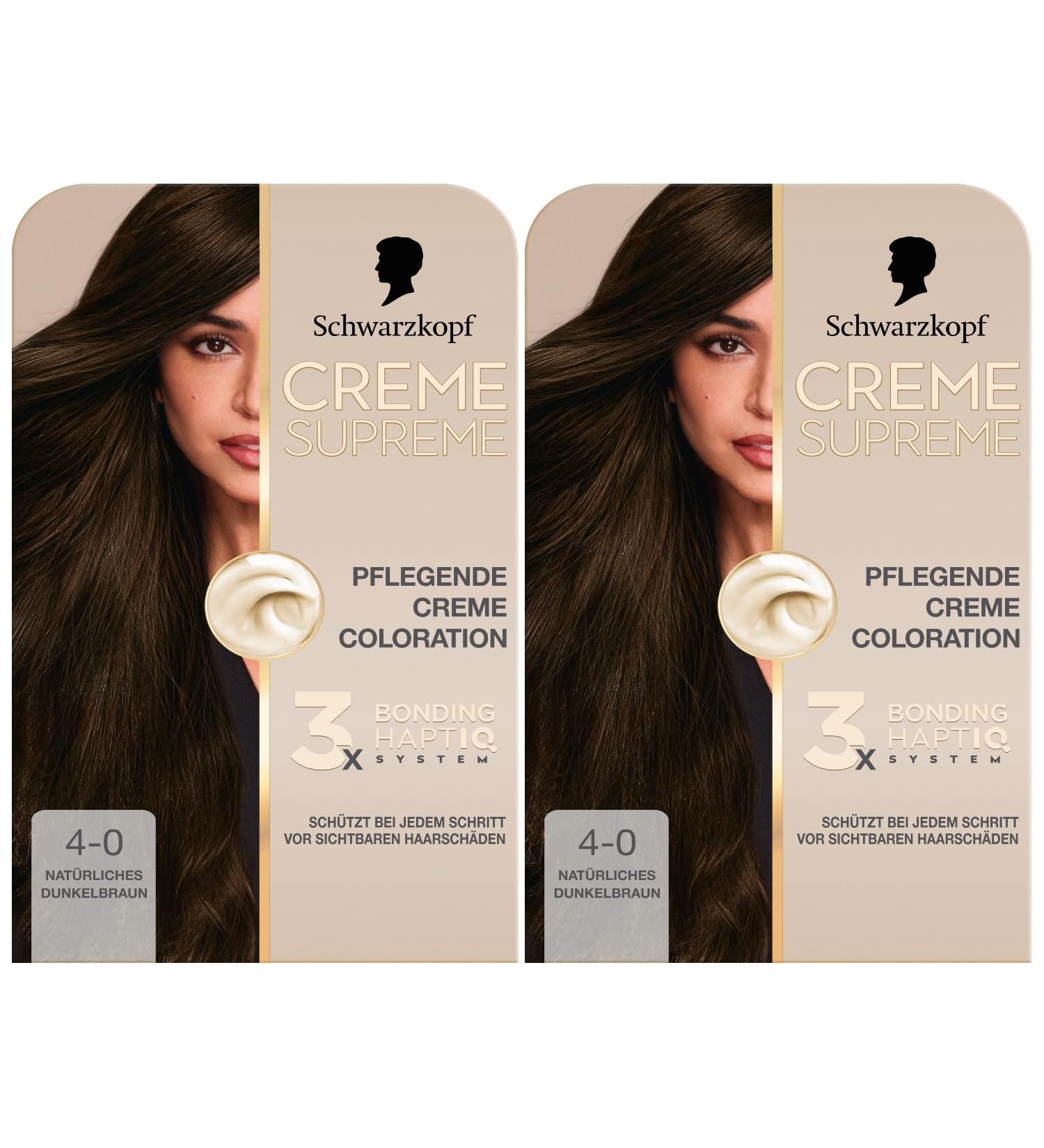 handle Coloration 40 Natural dark brown 2 x 182 ml sustainable hair dye with serum and hair mask protects against visible hair damage for 100 gray coverage - Buy Online on GoSupps.com