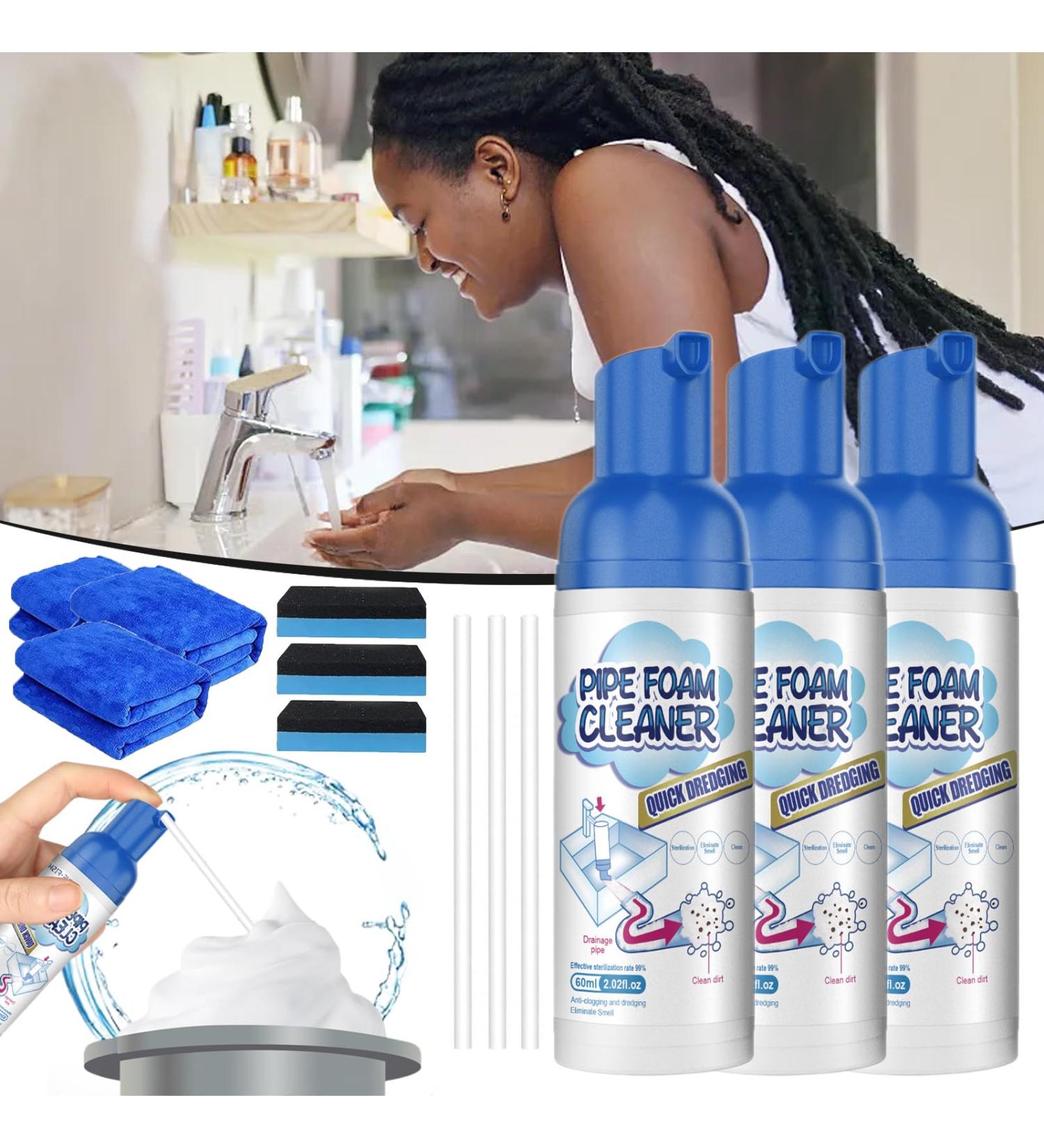 Yugou Drain Cleaner Foam Drain Cleaner Lyko Get out Foam Drain Cleaner - Powerful Clog-Busting Formula for Fast and Effective Results (3 Set) - Buy Online on GoSupps.com