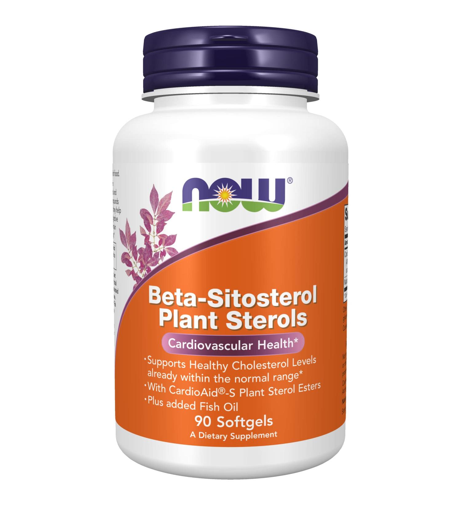 Now Foods Beta-Sitosterol Plant Sterols 90 Softgels - Heart Health Support - Buy Online on GoSupps.com