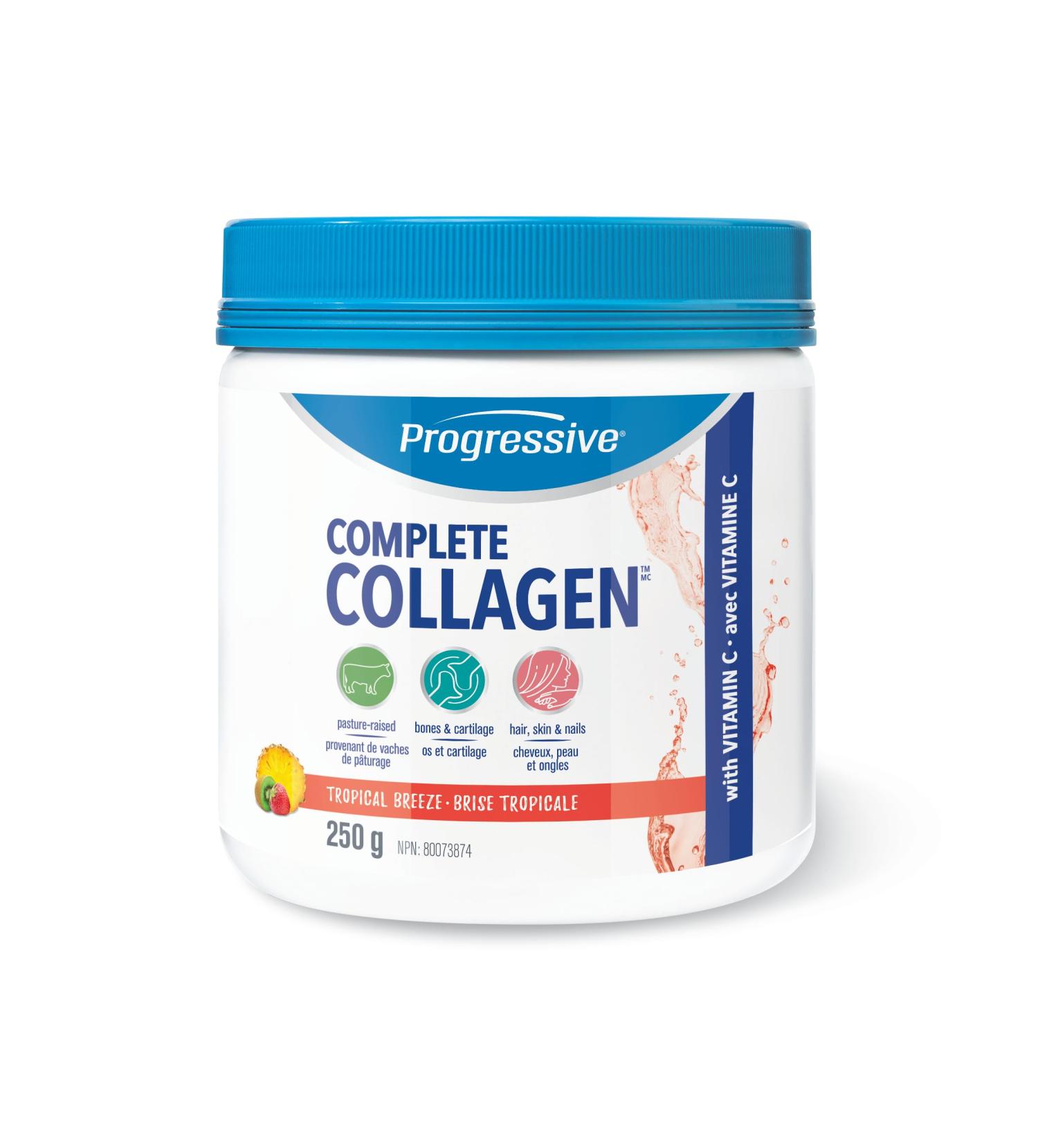 Progressive Complete Collagen 250 g - Tropical Breeze Tropical Breeze 250 g - Buy Online on GoSupps.com