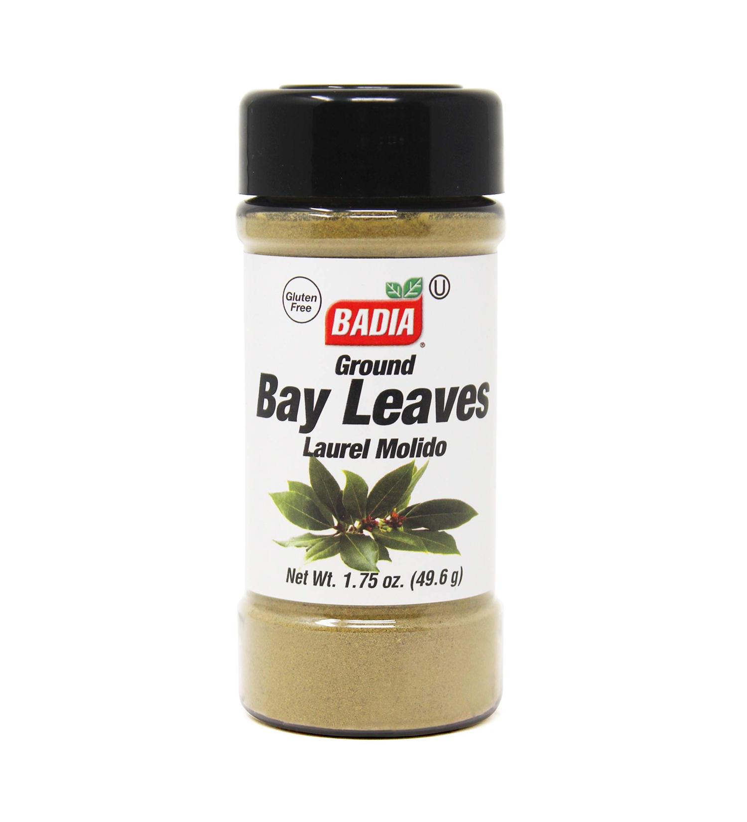 1.75 oz Jar-Ground Bay Leaves Powder / Laurel en polvo Molido Gluten Free Kosher