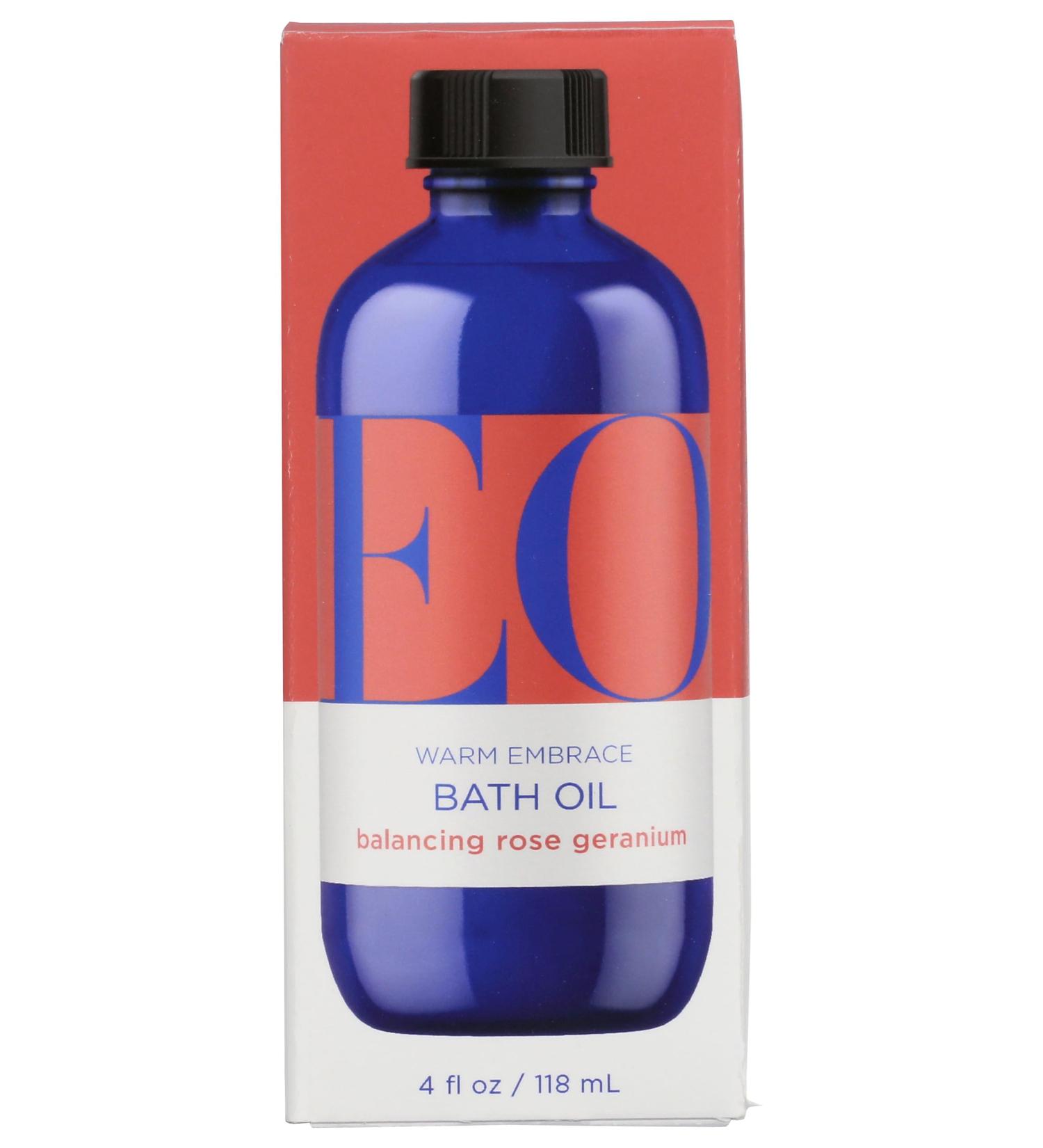 EO Rose Geranium Bath Oil - 4 oz | Soothing Aromatherapy Bath Oil for International Shipping - Buy Online on GoSupps.com