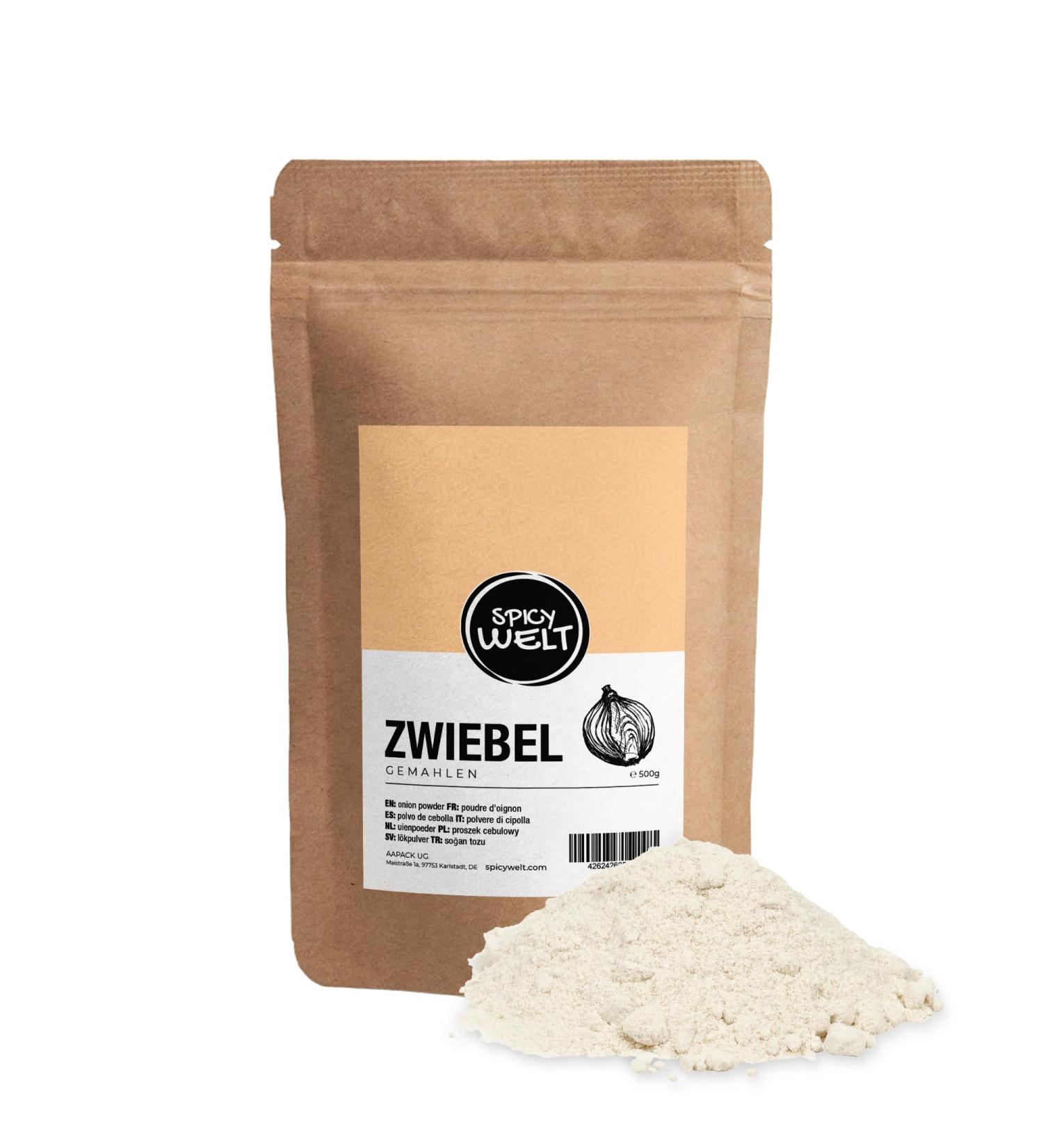 Spicy Welt Oignon en Poudre (500g) Oignon Moulu | Pour Marinades Sauces Burgers & Frites | Saveur Douce & R tie | 100% Naturel Sans Additifs - Buy Online on GoSupps.com