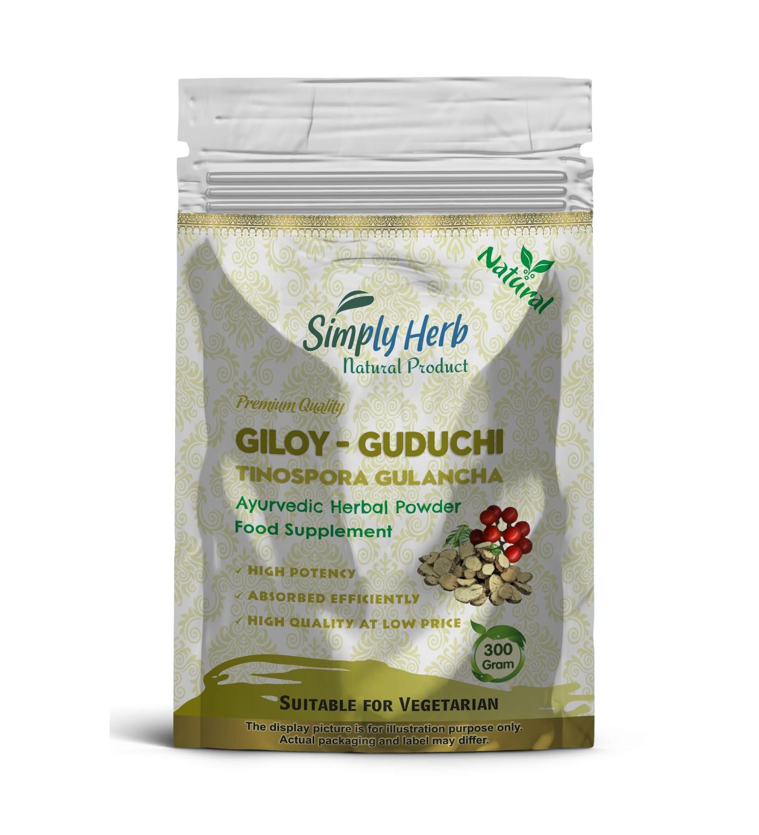 Guduchi - Giloy Powder (300 Gram) 300.00 g (Pack of 1)