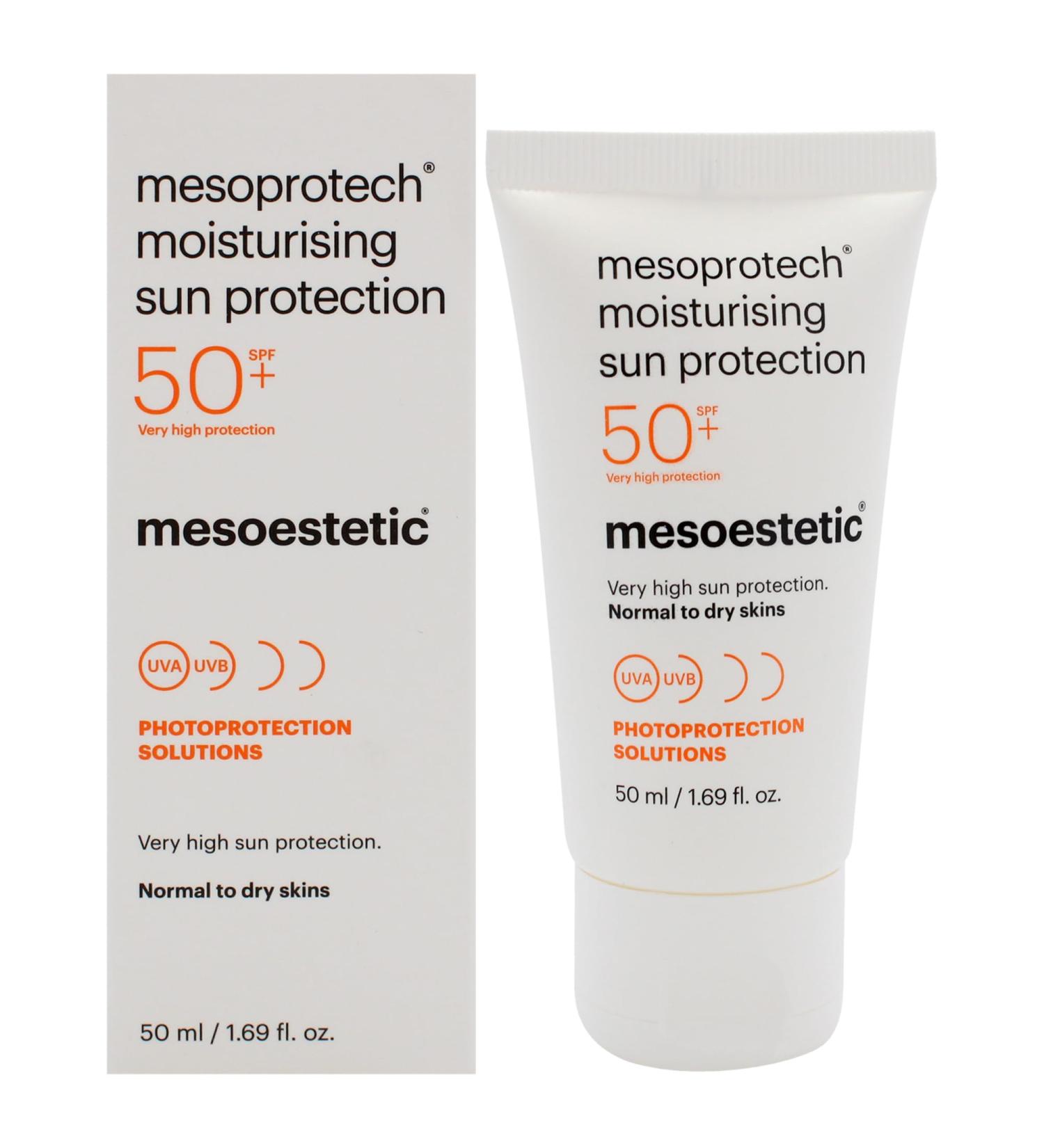 Moisturising Sun Protection SPF 50+ by Mesoestetic - Unisex Sunscreen 1.69 oz | International Shipping Available - Buy Online on GoSupps.com