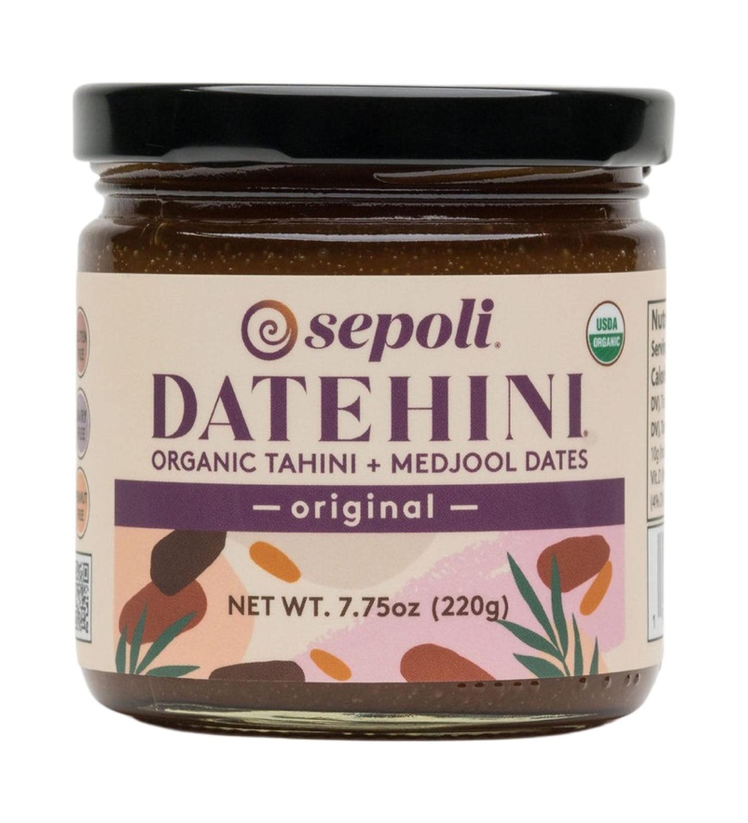 Datehini Organic Tahini and Medjool Date Spread - 8 Oz Jar (Pack of 1) - Buy Online on GoSupps.com