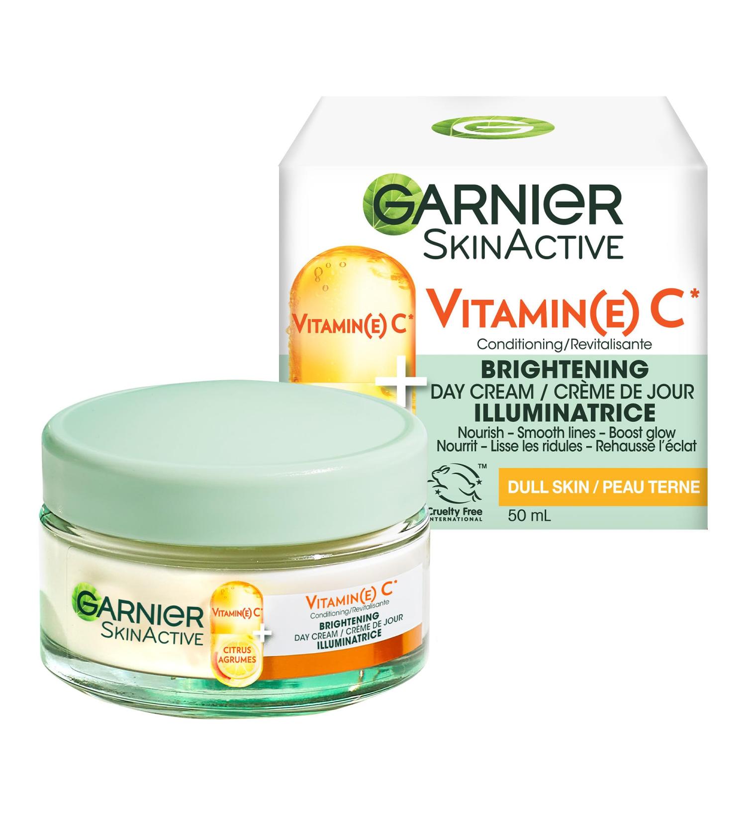 Garnier Vitamin C Moisturizing Brightening Day Cream with Super Citrus Nourishes Boosts Glow and Smooths Lines for Brighter and Healthier Looking Skin 50ml - Buy Online on GoSupps.com
