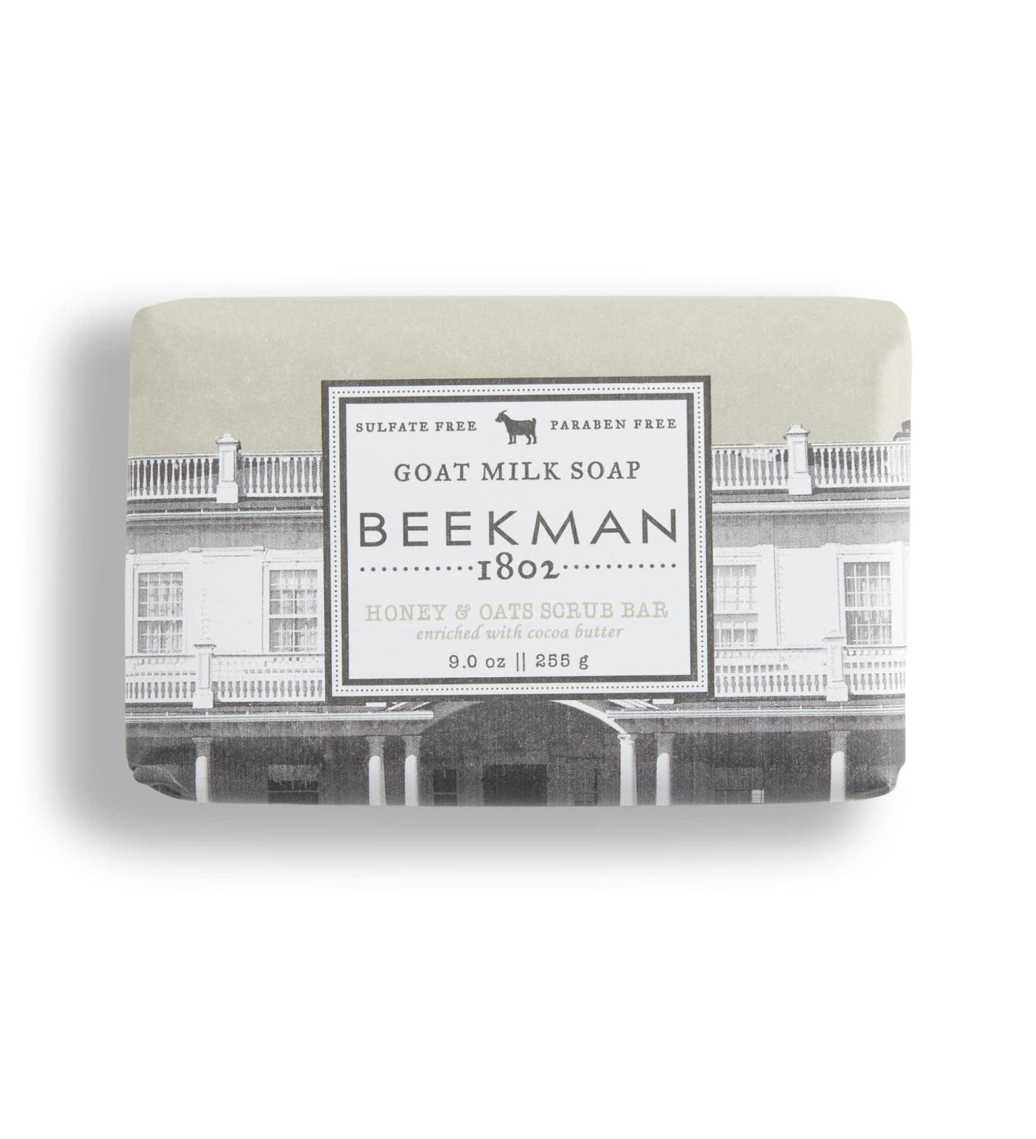 Beekman 1802 Goat Milk Soap Bar Honey & Oats - 9 oz | Nourishing, Moisturizing, and Hydrating Body Soap for Sensitive Skin | Cruelty-Free - Buy Online on GoSupps.com