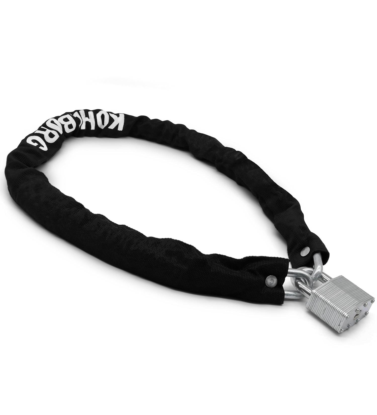 Kohlburg Extra-Long Chain Lock 110cm | 8mm Thick Bicycle Lock with 3 Keys | Secure Bike & E-Bike Lock - Buy Online on GoSupps.com