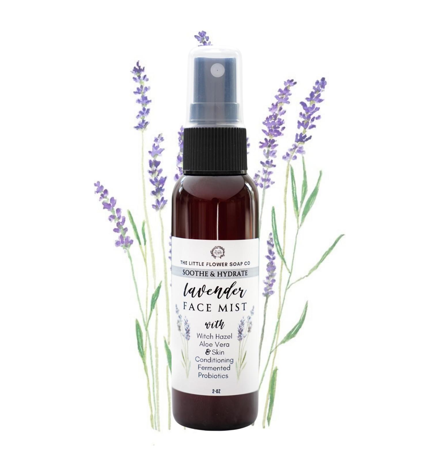 Lavender Face Mist Natural Hydrating Toner with Aloe & Witch Hazel 2oz