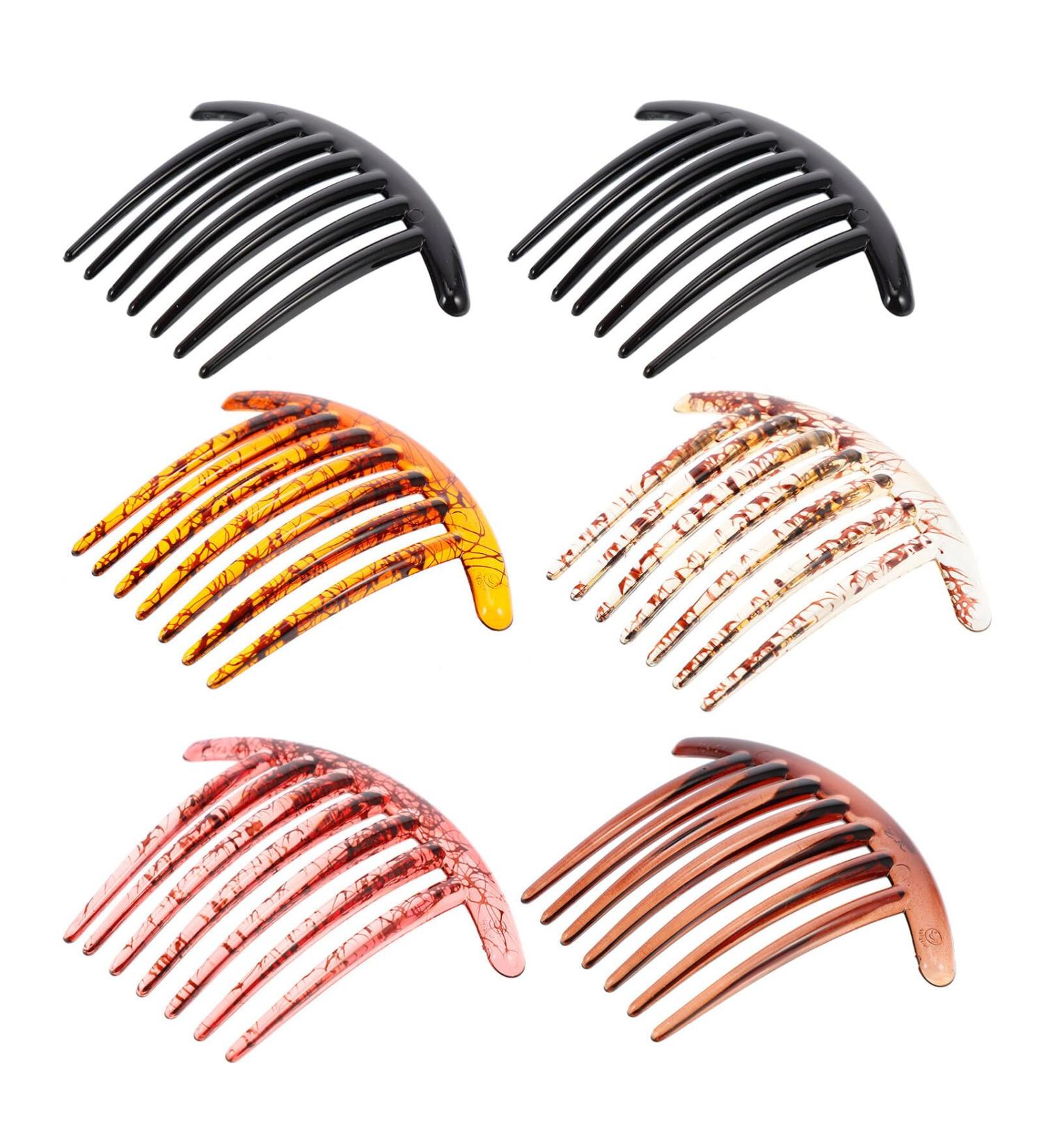 Beaupretty Hair Side Comb Clip Vintage Hair Side Pin Hair Teeth Comb for Thick Hair(Mixed Color) - Buy Online on GoSupps.com